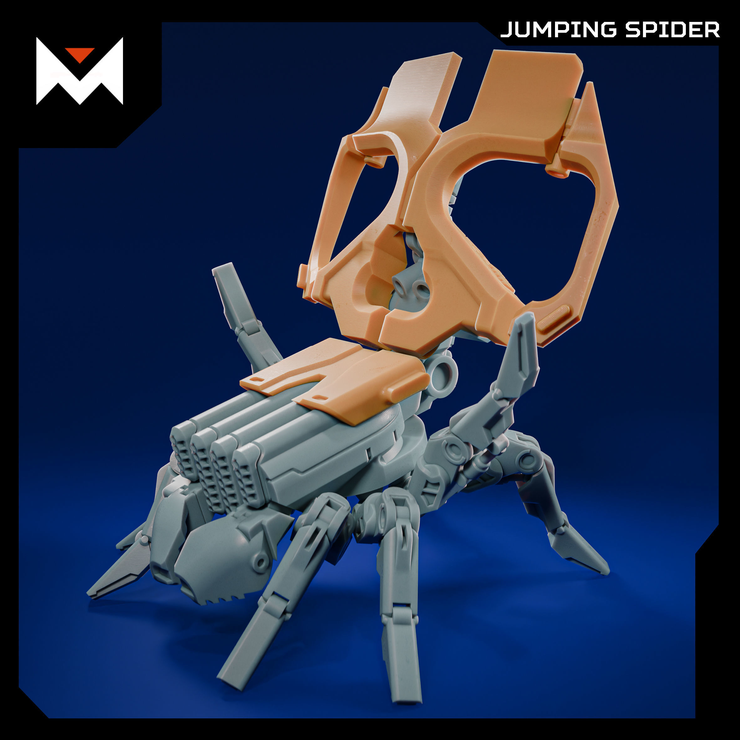 Jumping Spider - Holloween special 3D print model_2
