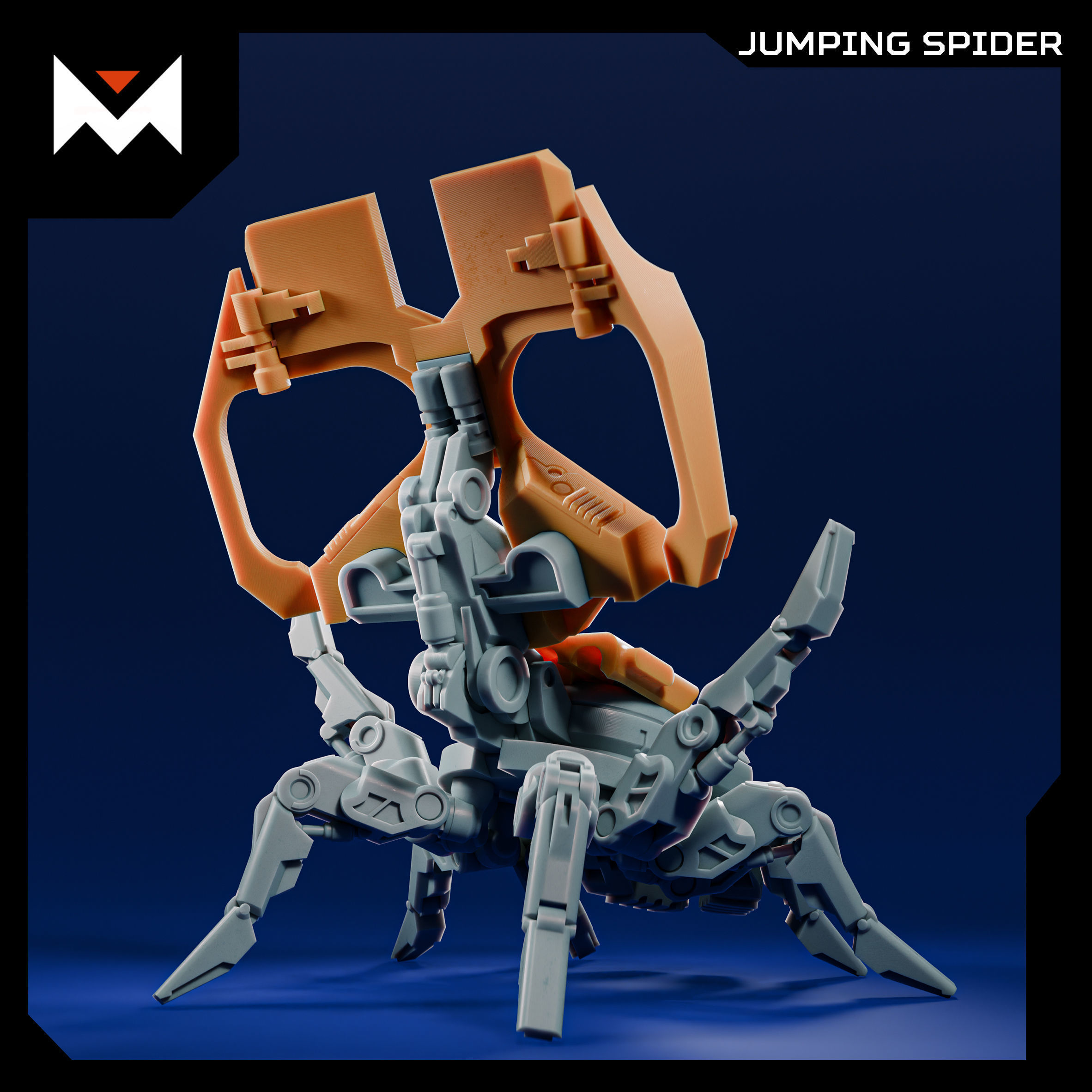 Jumping Spider - Holloween special 3D print model_3