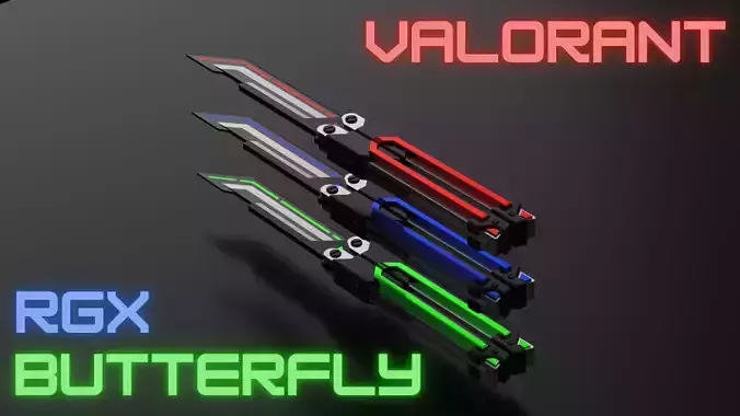Valorant RGX Butterfly 3D print model