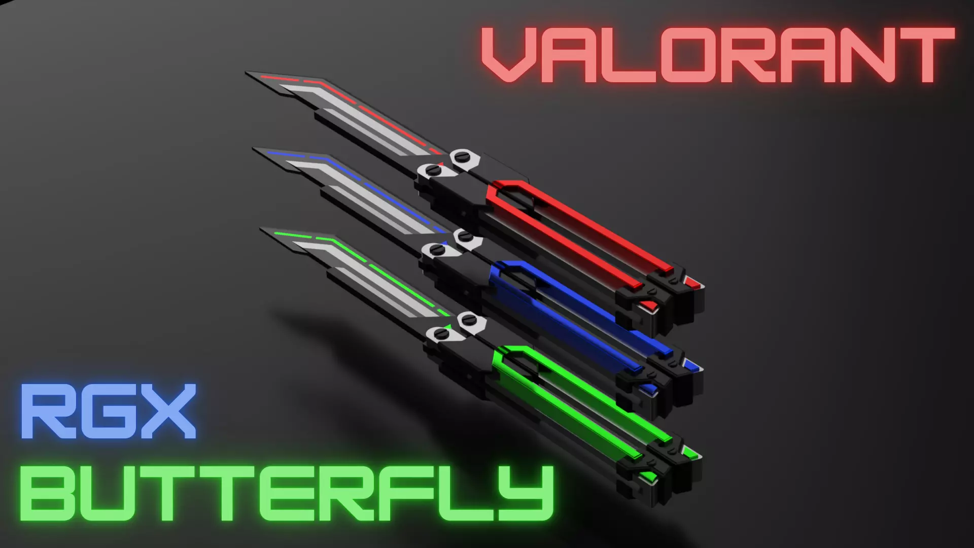 Valorant RGX Butterfly 3D print model_0