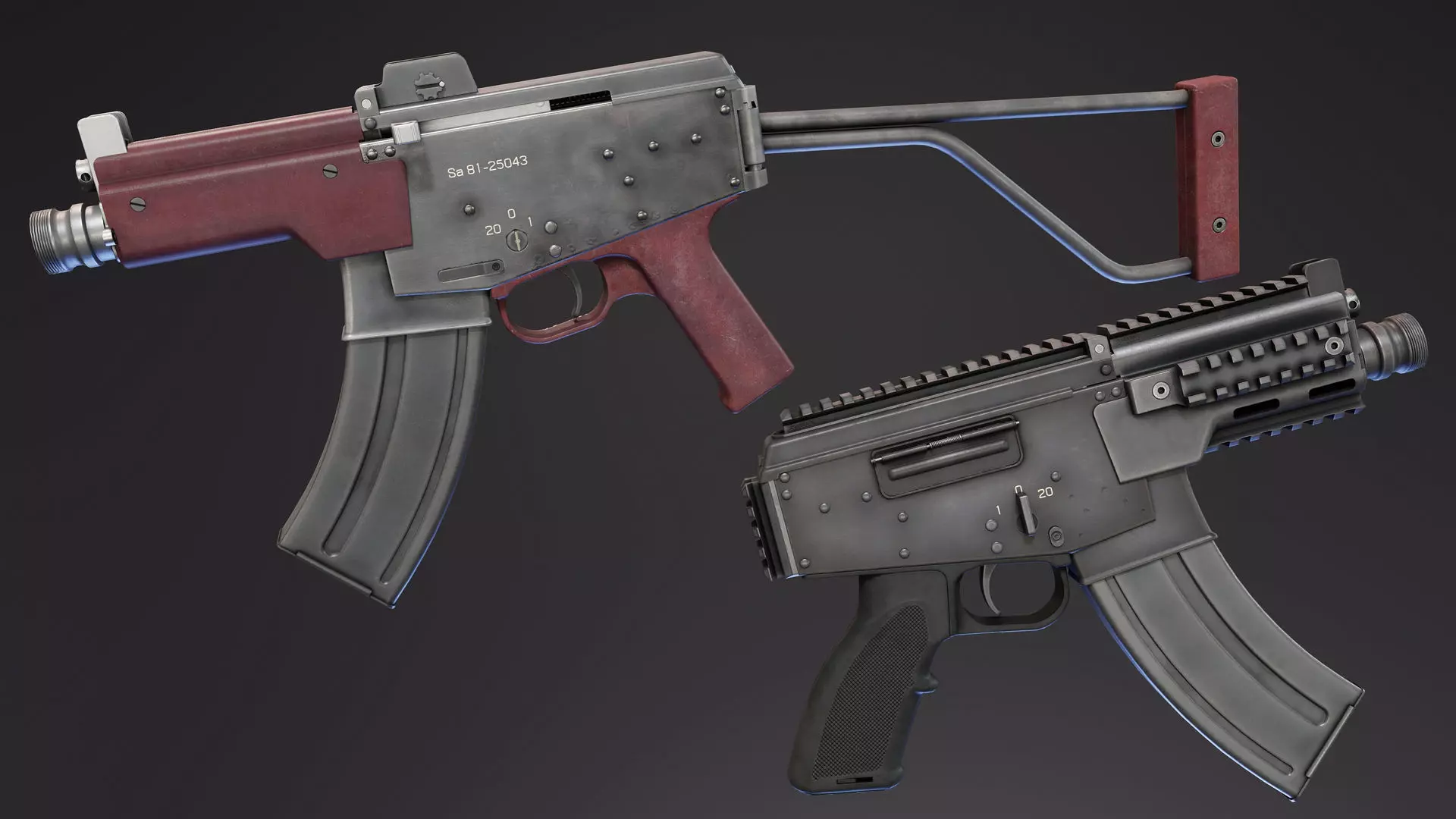 SA 81 Krasa Low-poly 3D model
