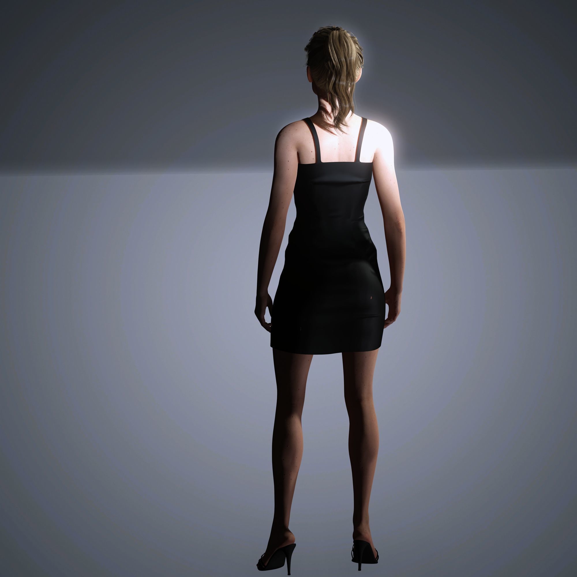 Gigi Hadid Character 3D Model Low-poly 3D model_12