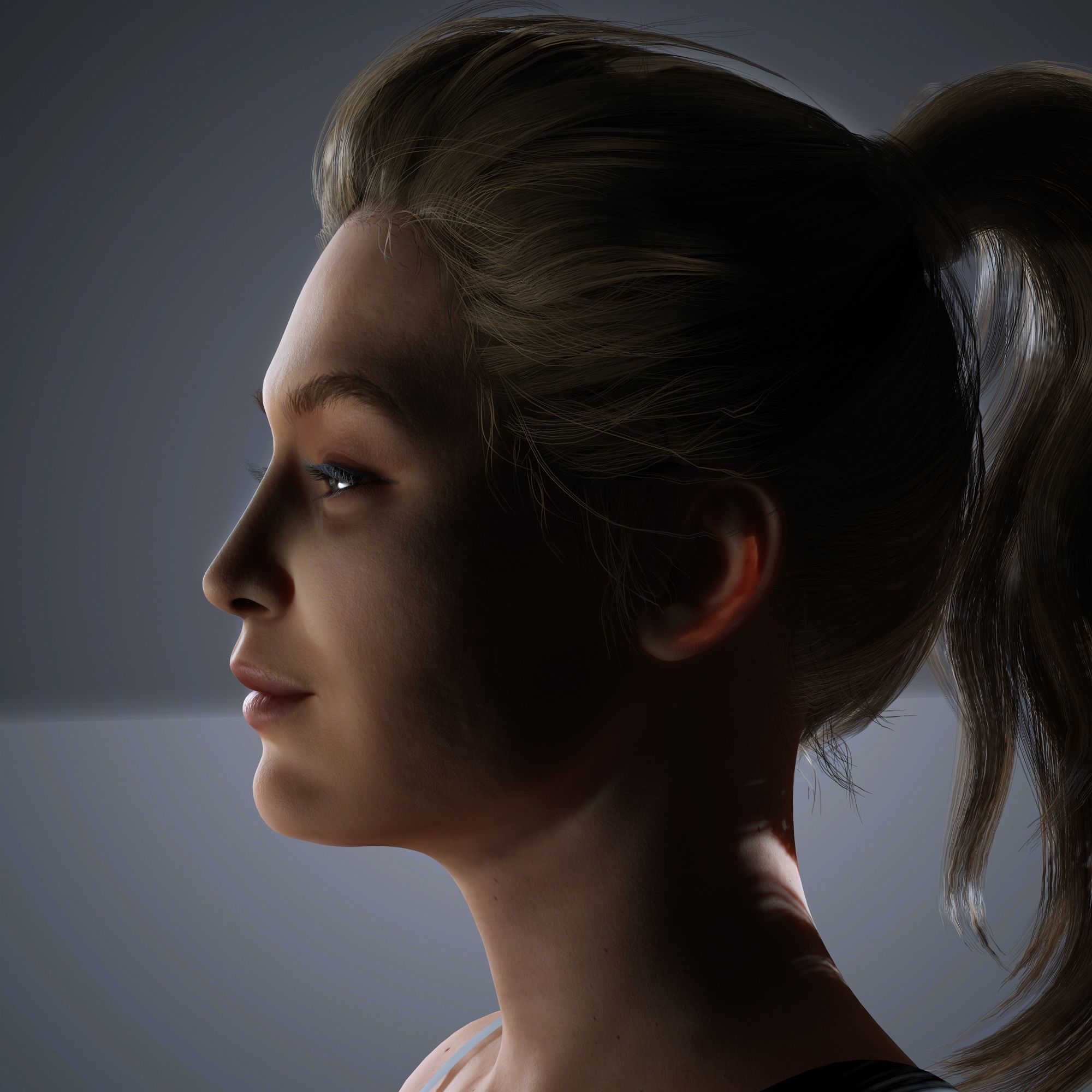 Gigi Hadid Character 3D Model Low-poly 3D model_4