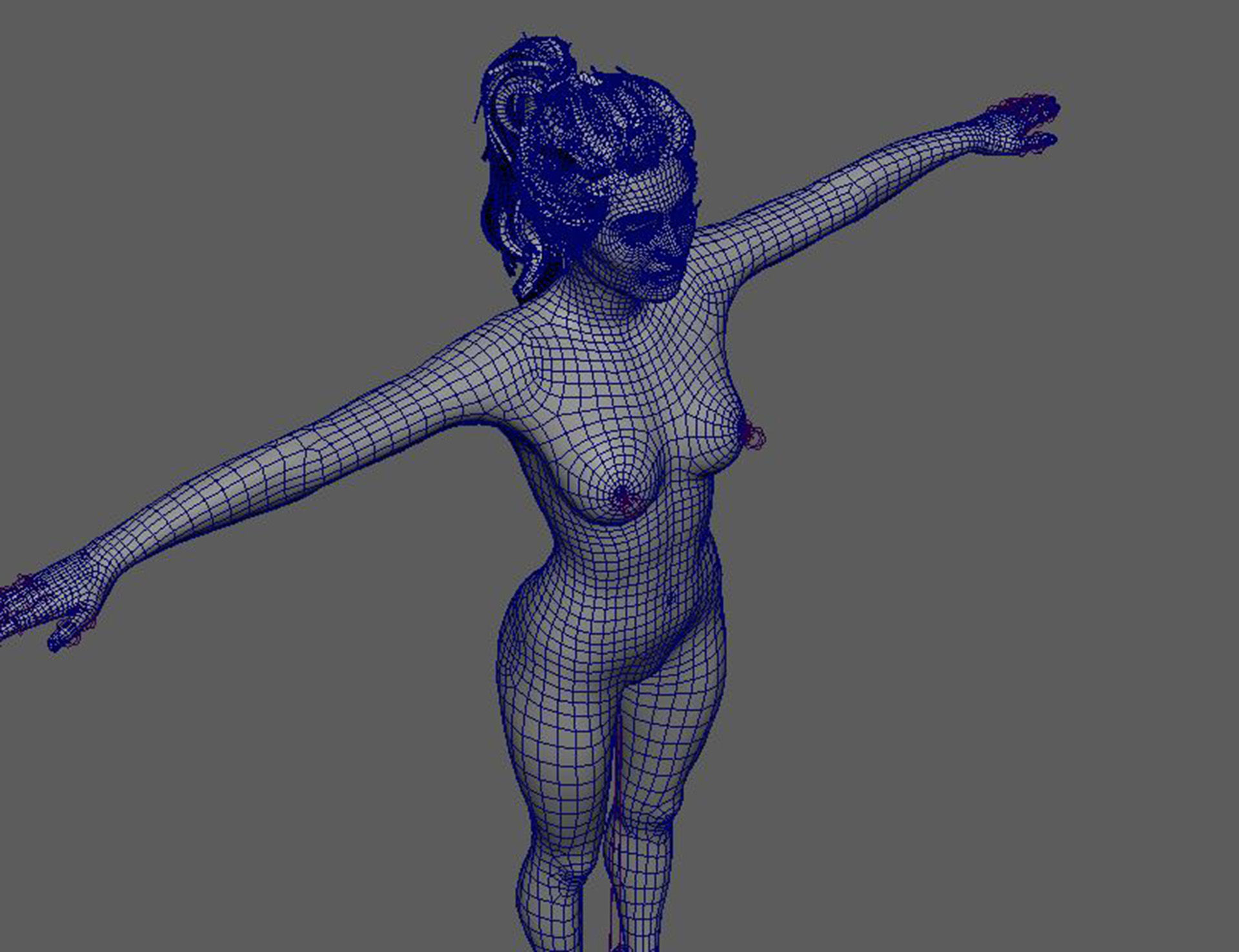 Gigi Hadid Character 3D Model Low-poly 3D model_26