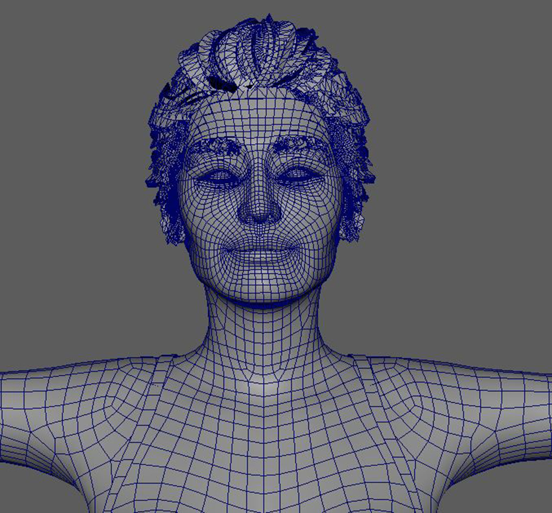 Gigi Hadid Character 3D Model Low-poly 3D model_23