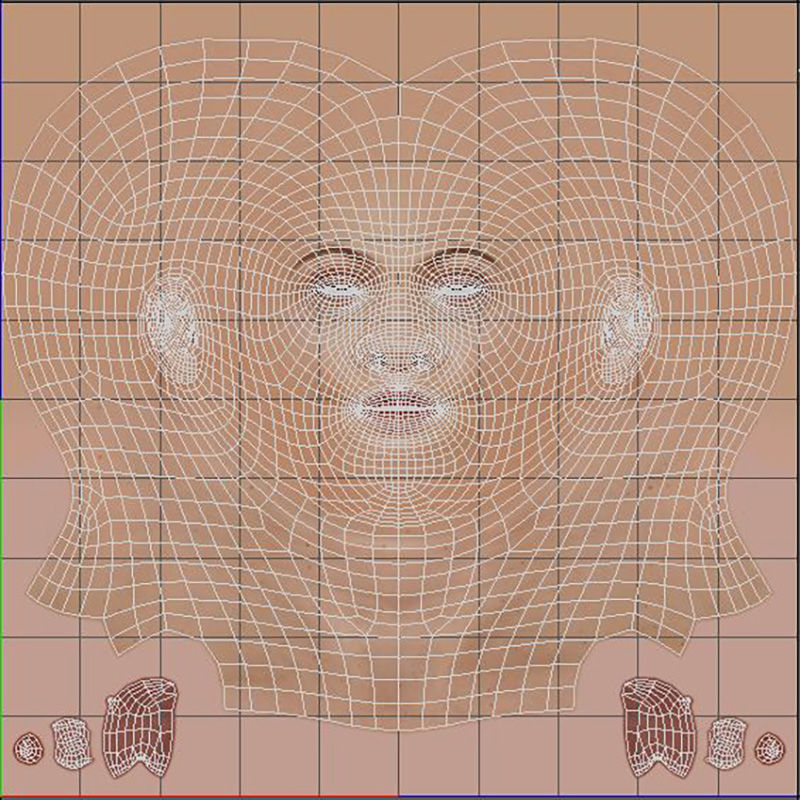 Gigi Hadid Character 3D Model Low-poly 3D model_19