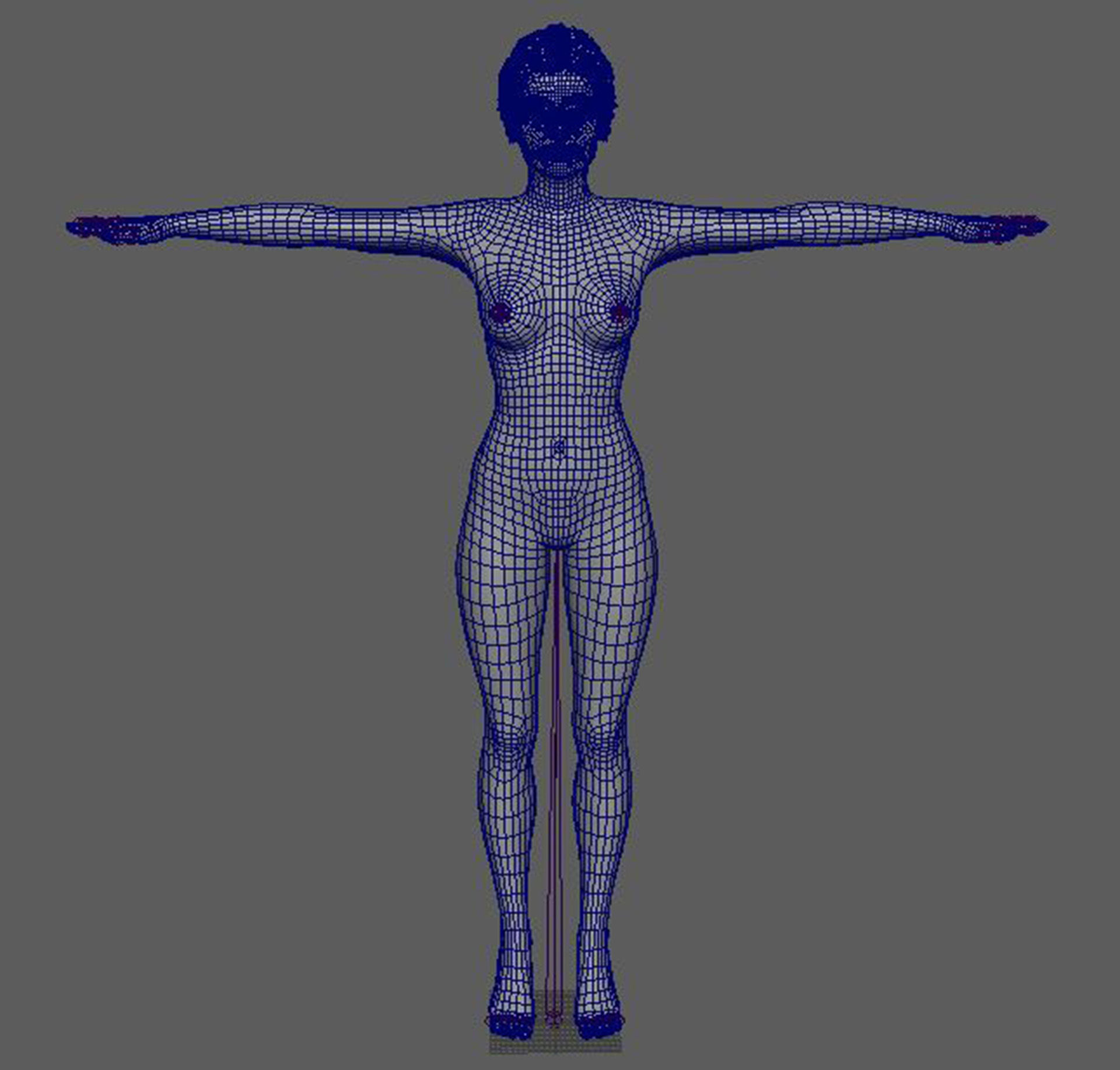 Gigi Hadid Character 3D Model Low-poly 3D model_24