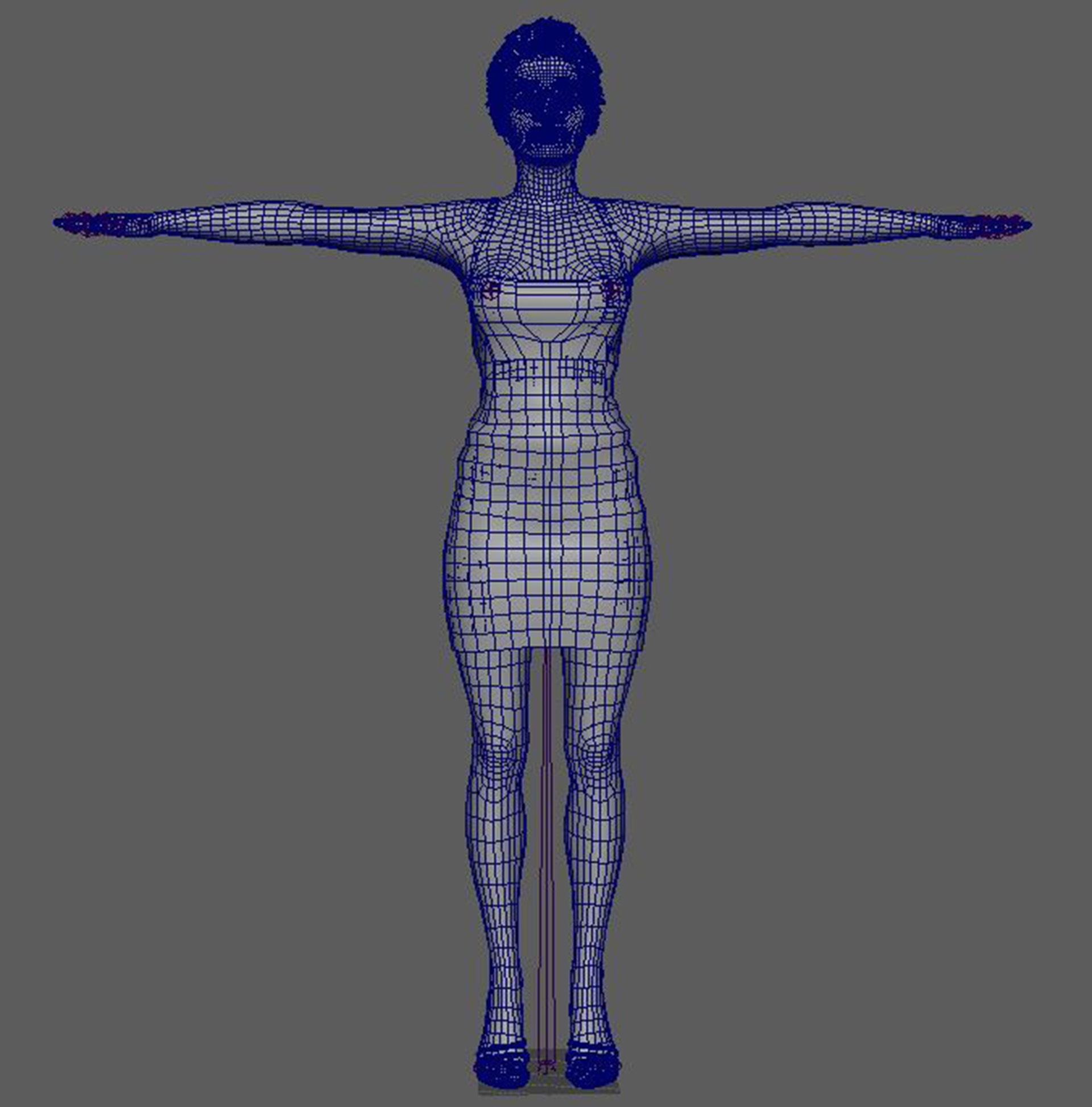 Gigi Hadid Character 3D Model Low-poly 3D model_20