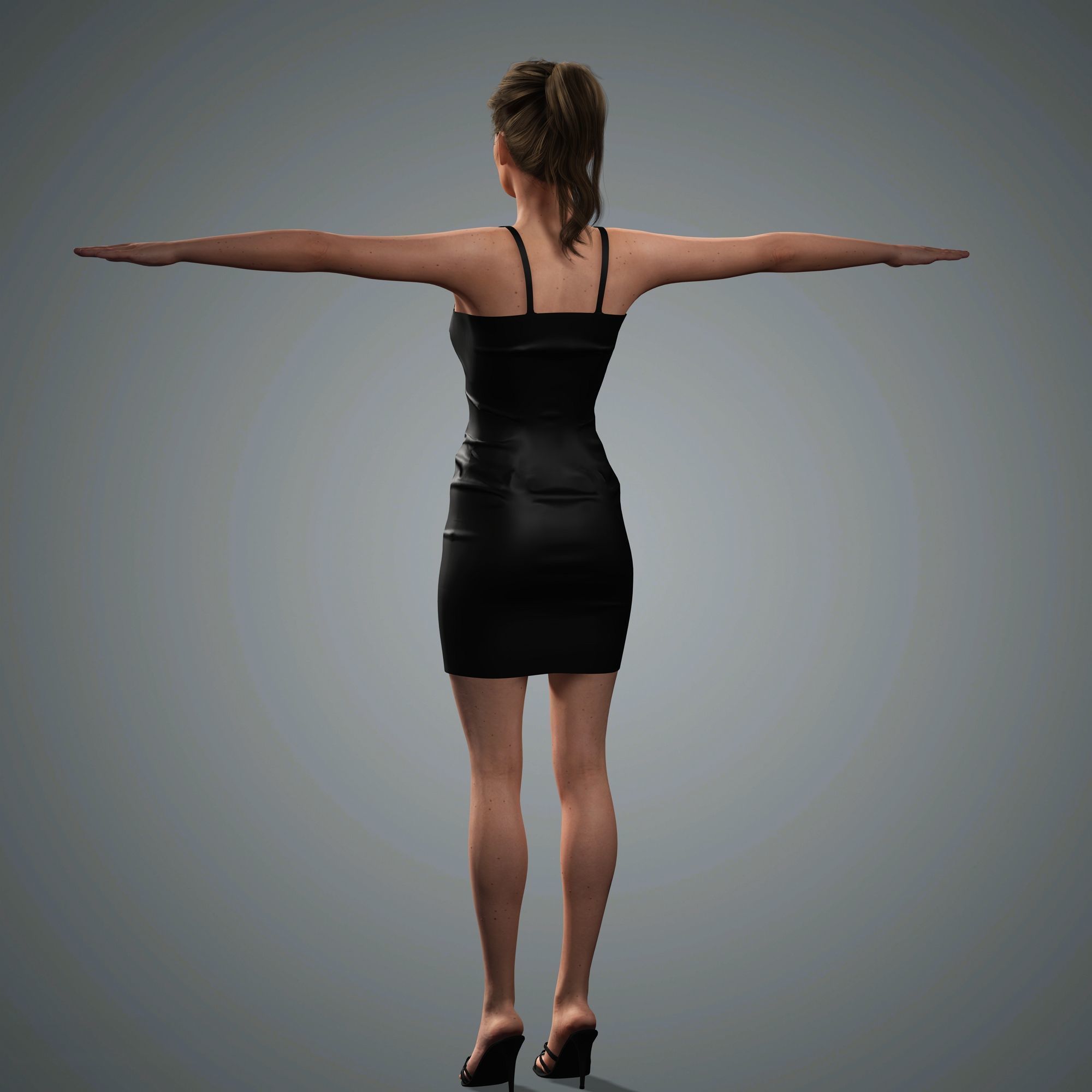 Gigi Hadid Character 3D Model Low-poly 3D model_17