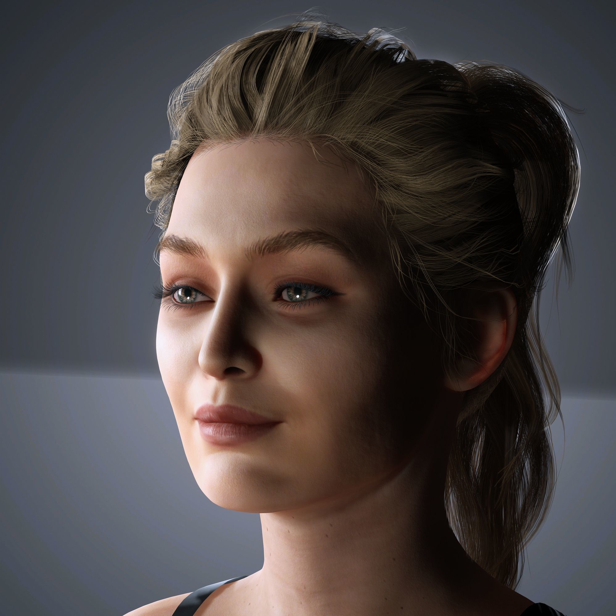 Gigi Hadid Character 3D Model Low-poly 3D model_3