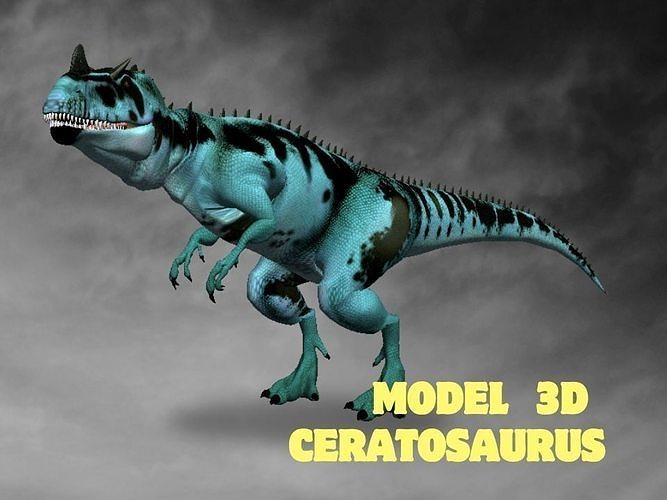 Ceratosaurus Low-poly 3D model