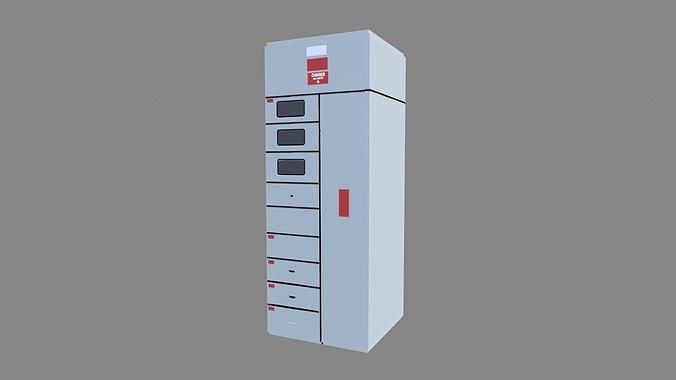Electric Panel Low-poly 3D model