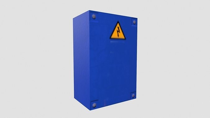 Electric Panel Low-poly 3D model