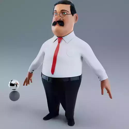 Fat man 3D model