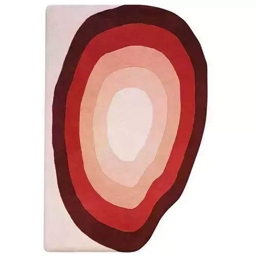 Asymmetrical wool rug Marcia by Jotex