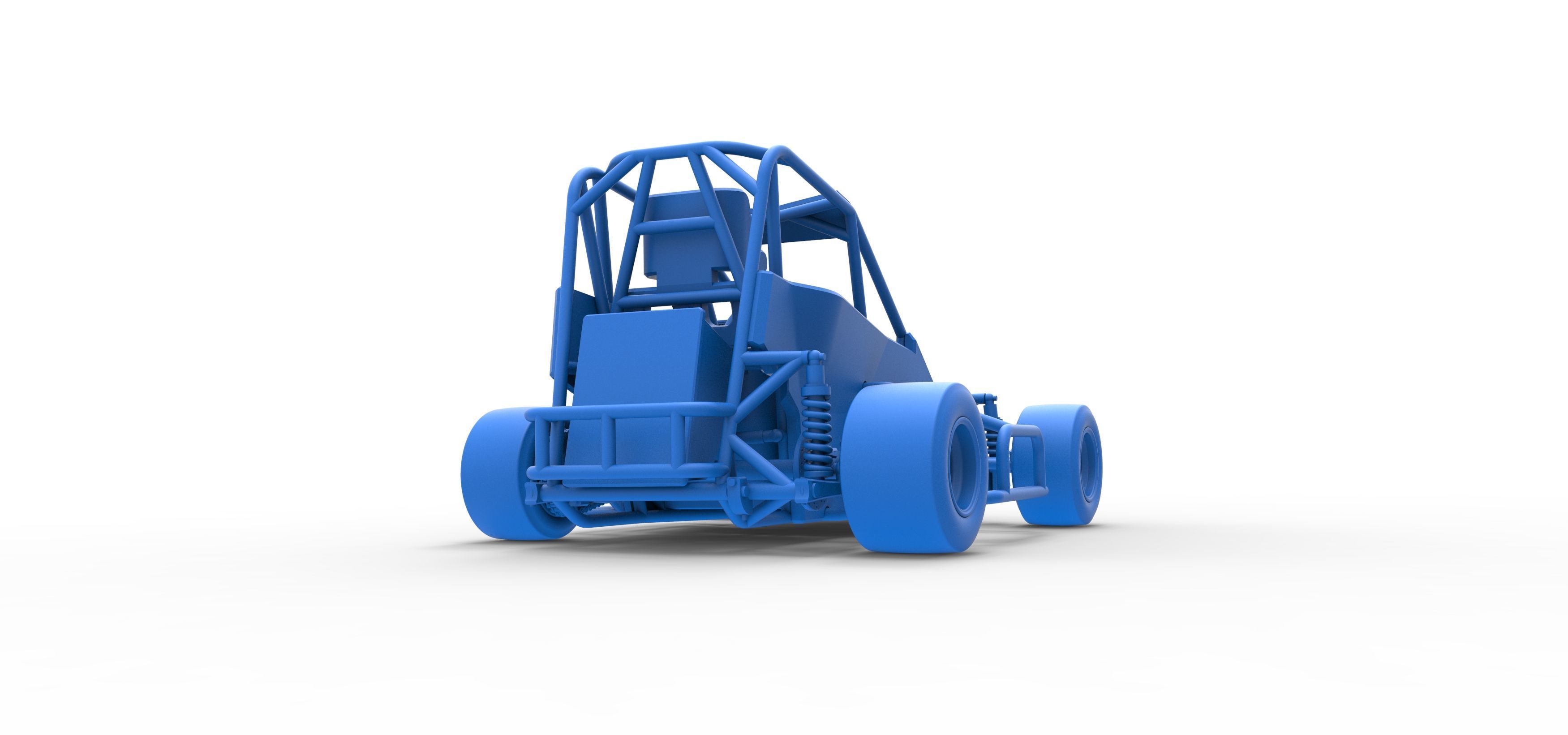 Pavement 600 Micro sprint car Scale 1 to 25 3D print model_46