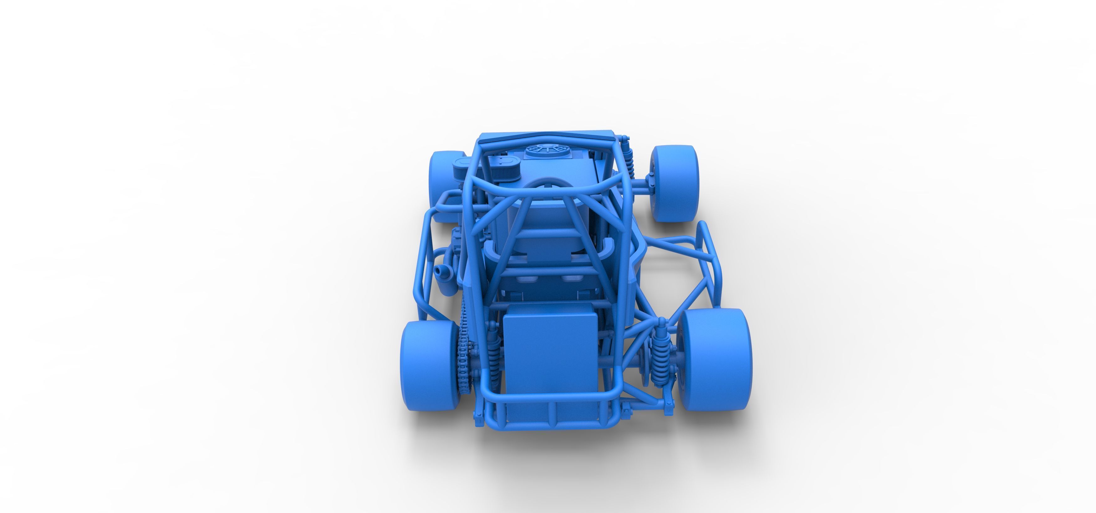Pavement 600 Micro sprint car Scale 1 to 25 3D print model_44