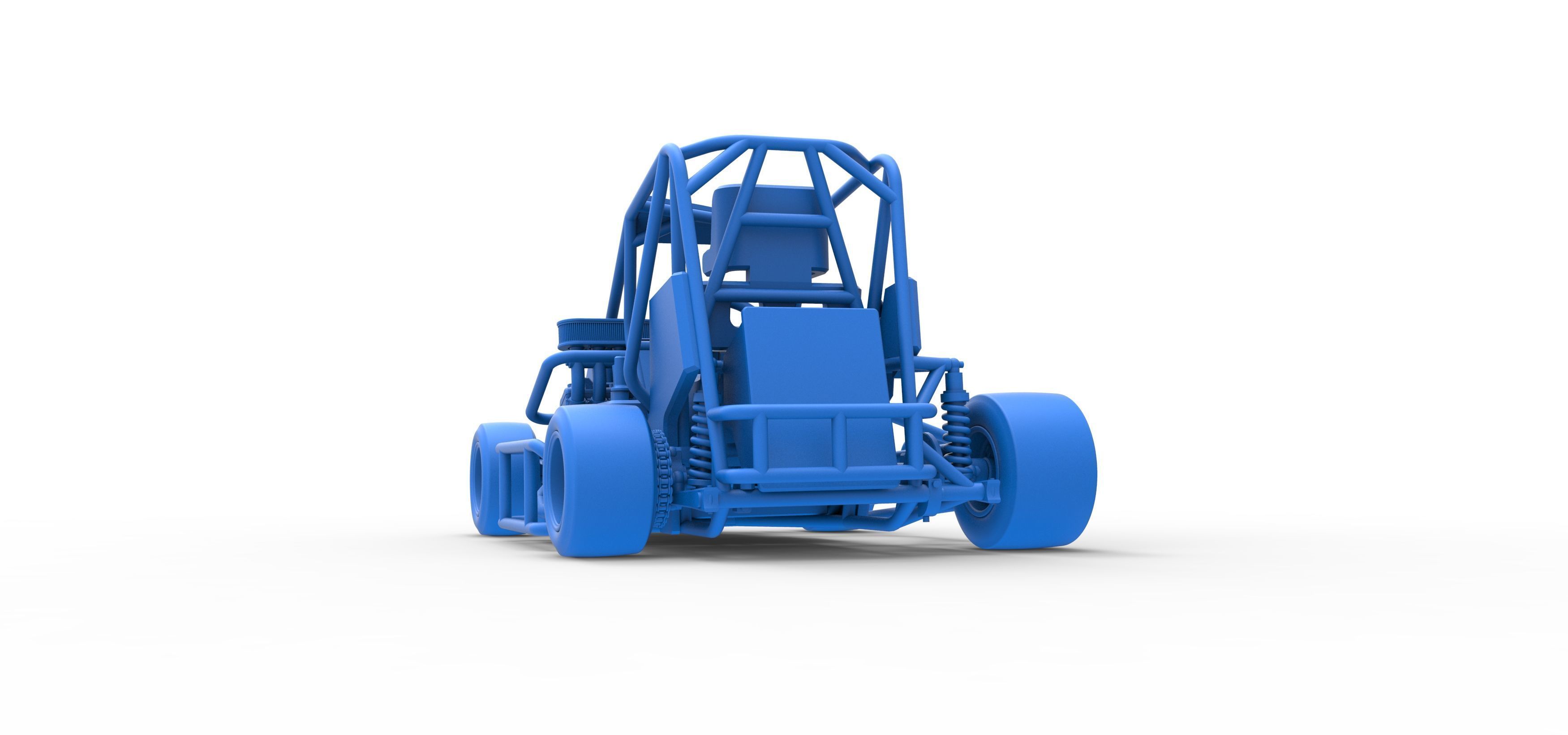 Pavement 600 Micro sprint car Scale 1 to 25 3D print model_42