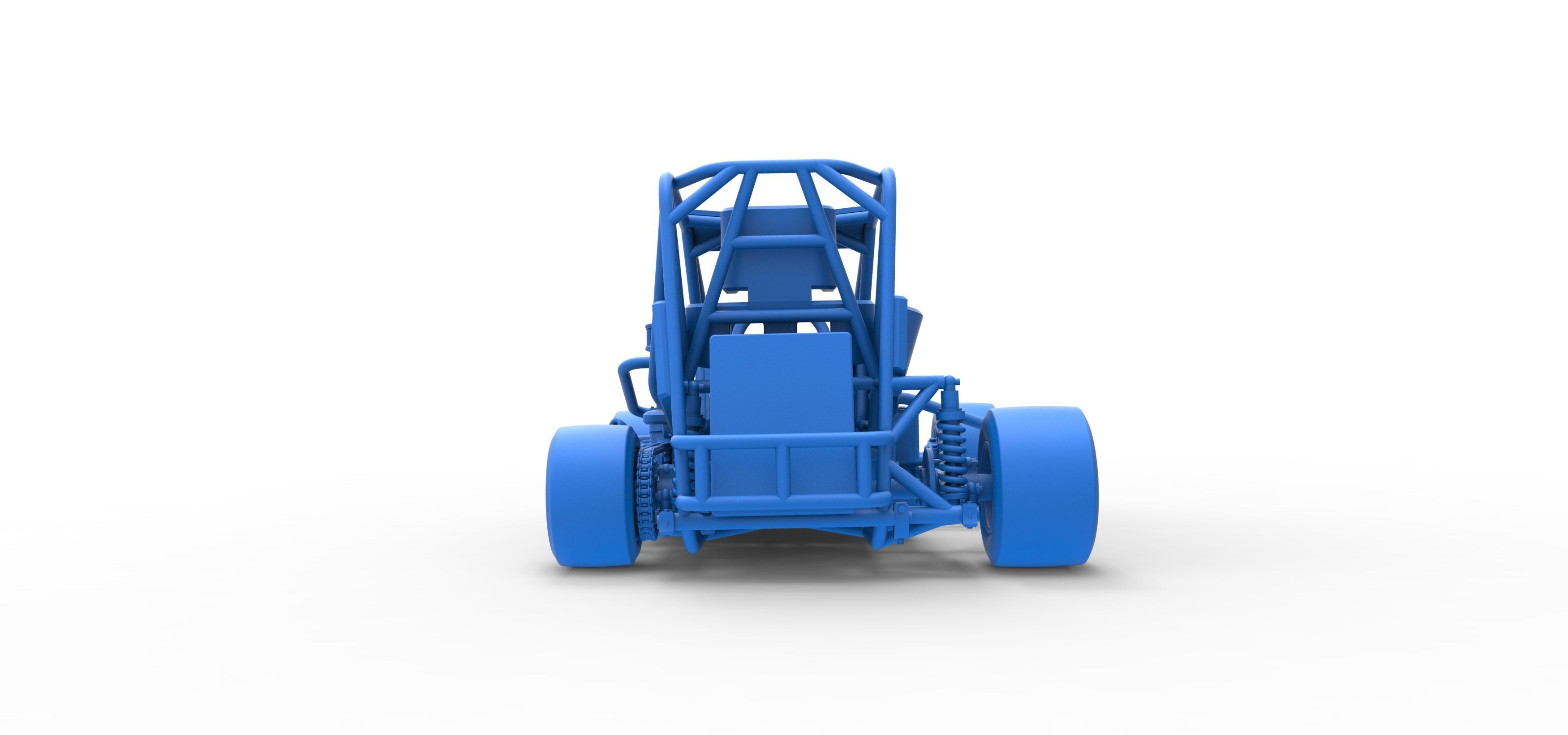 Pavement 600 Micro sprint car Scale 1 to 25 3D print model_43