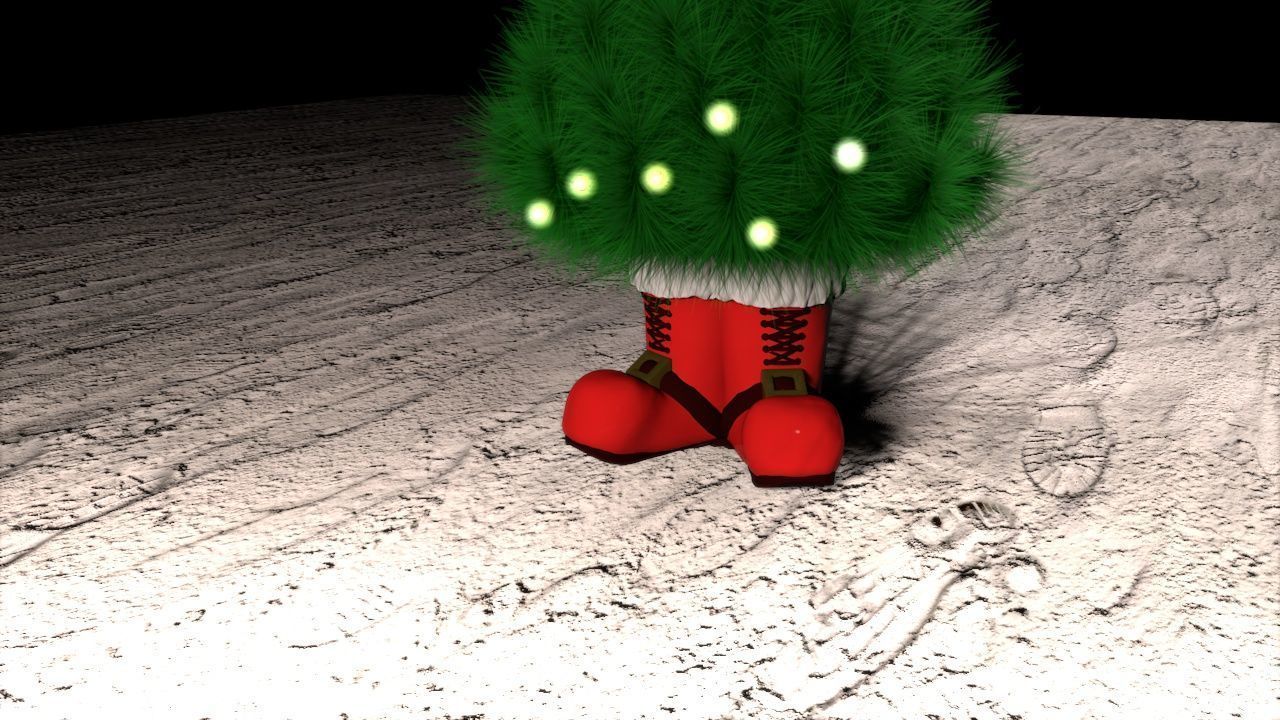 Christmas Boot Planter 3D print model_5