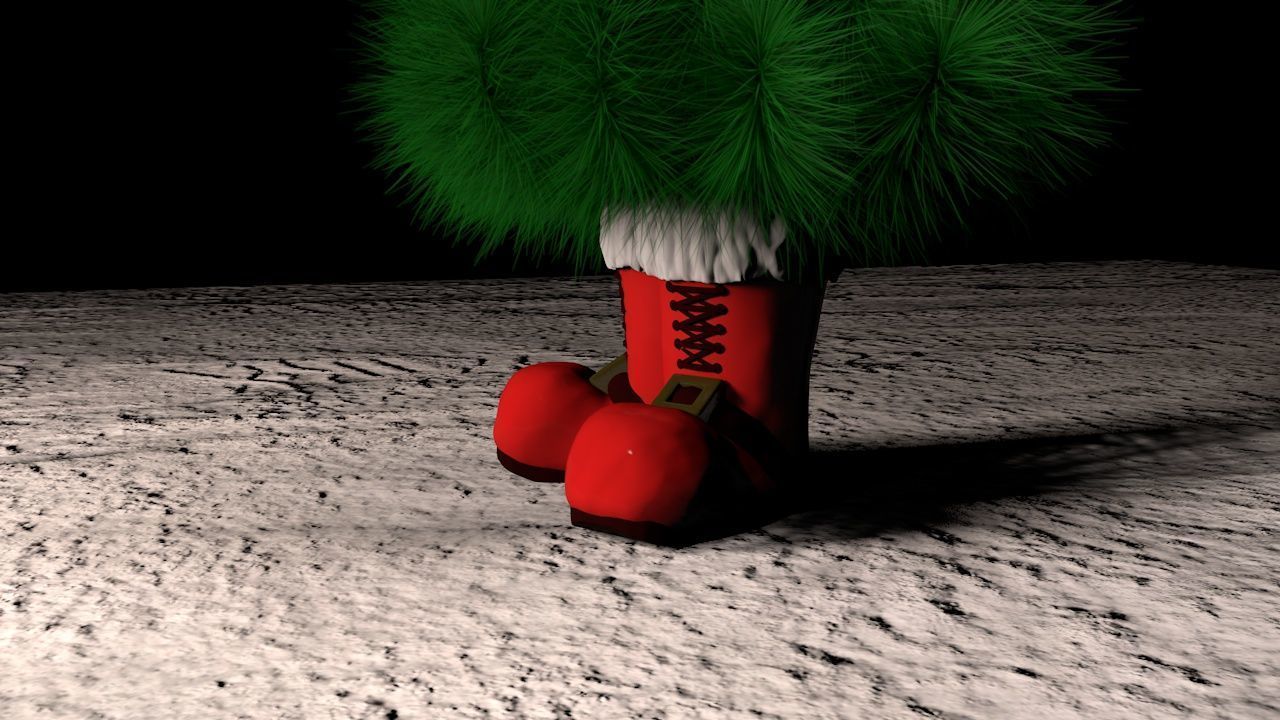 Christmas Boot Planter 3D print model_3