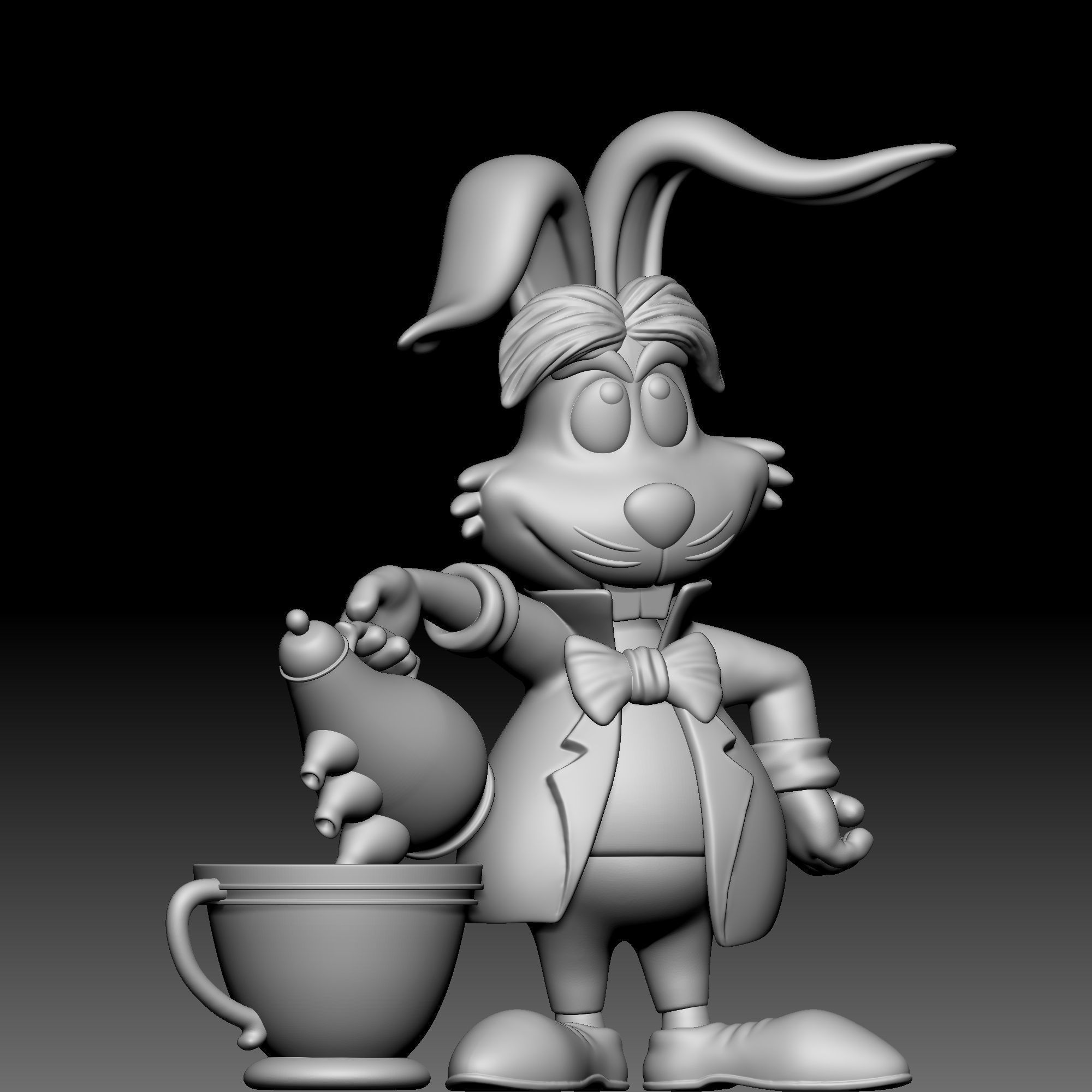 Mad hare - Alice in Wonderland - 010 3D print model_7