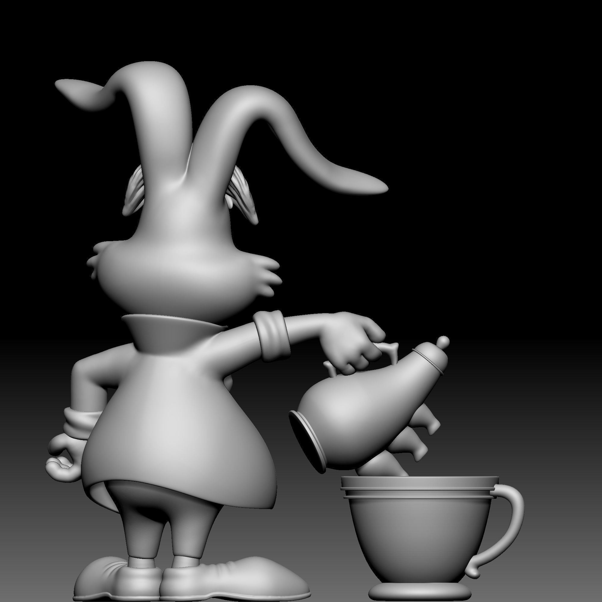 Mad hare - Alice in Wonderland - 010 3D print model_4