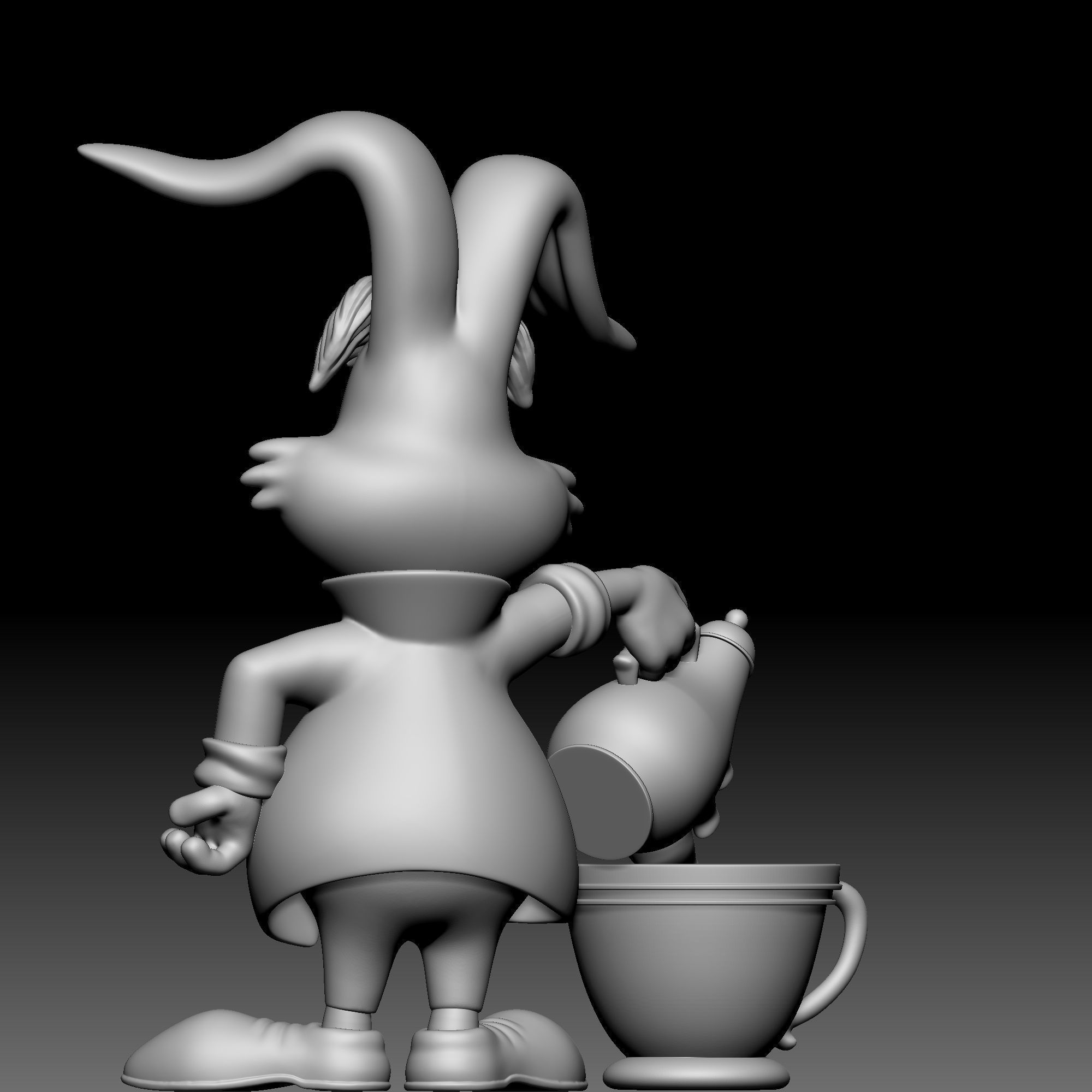 Mad hare - Alice in Wonderland - 010 3D print model_3