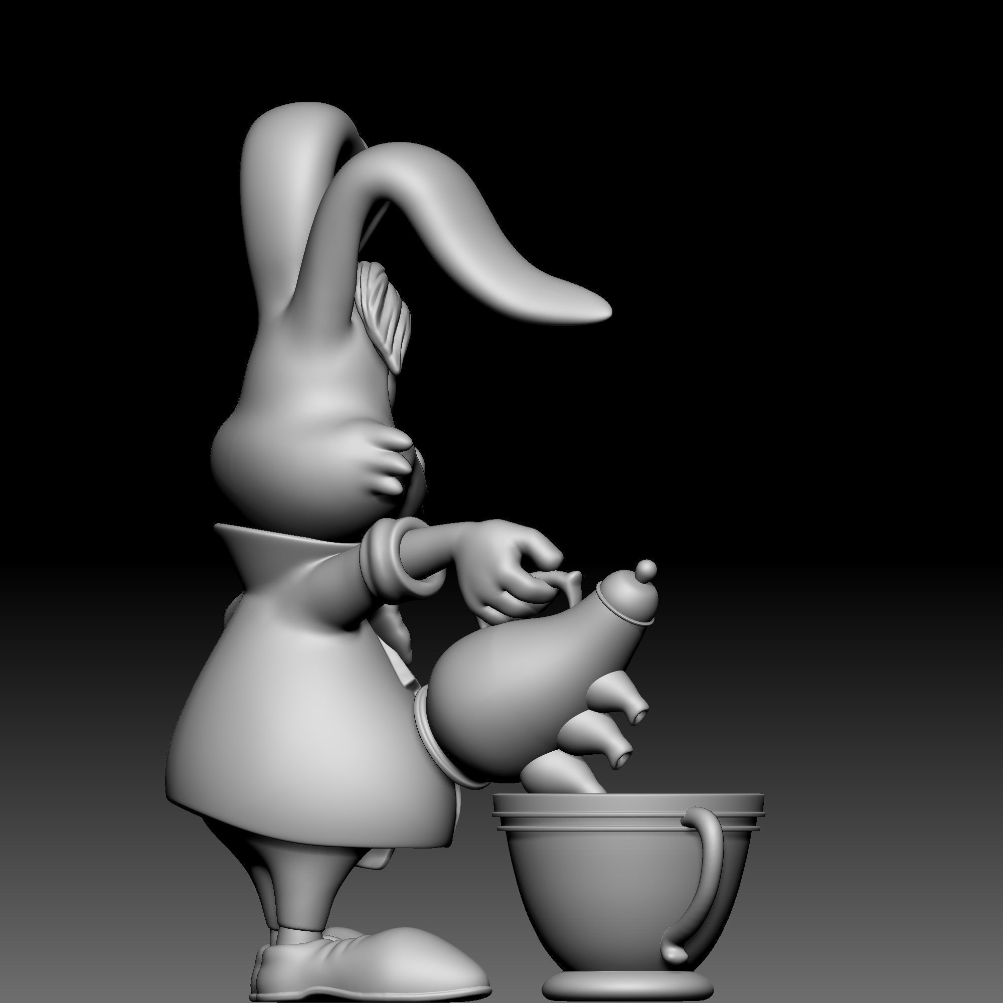 Mad hare - Alice in Wonderland - 010 3D print model_5