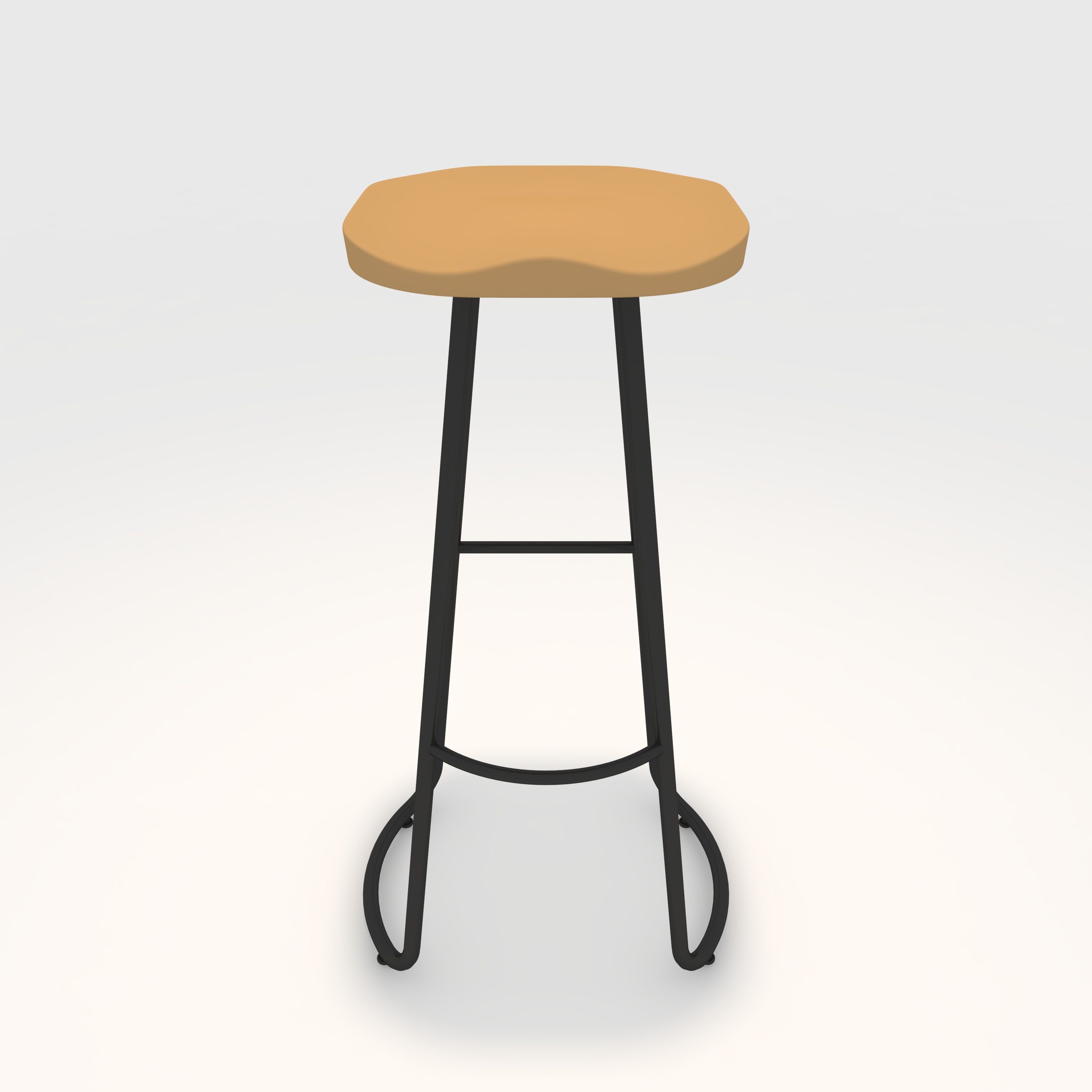 Bar Stool 8 3D model_2