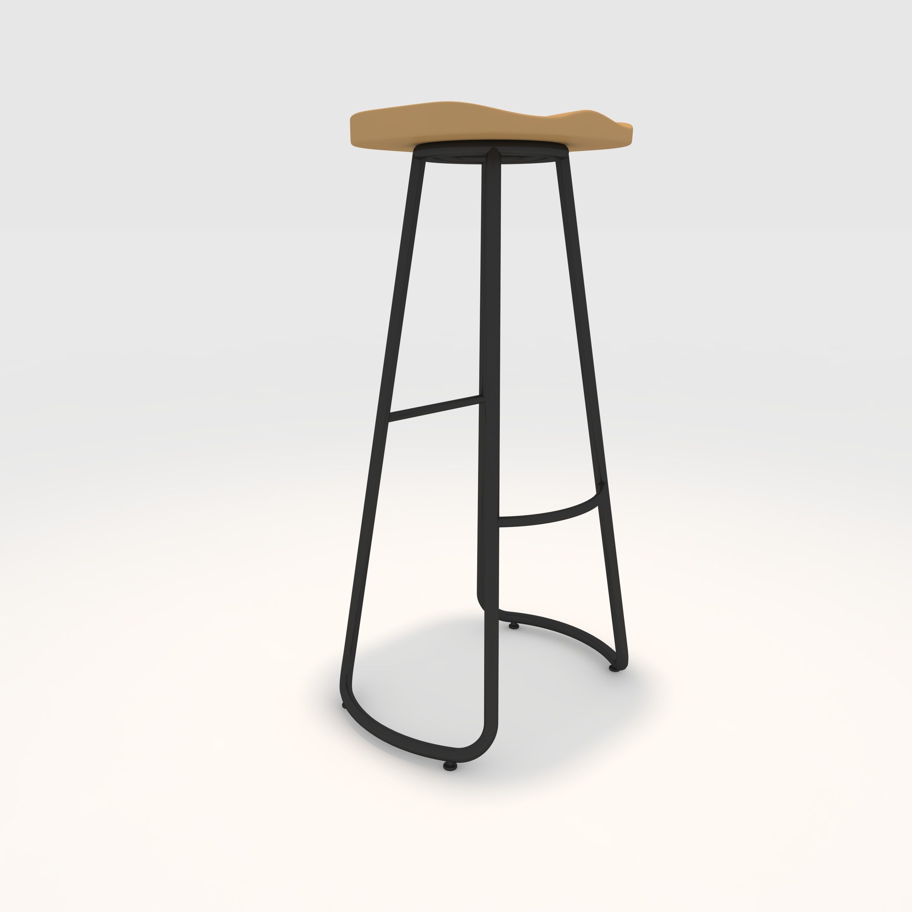 Bar Stool 8 3D model_6