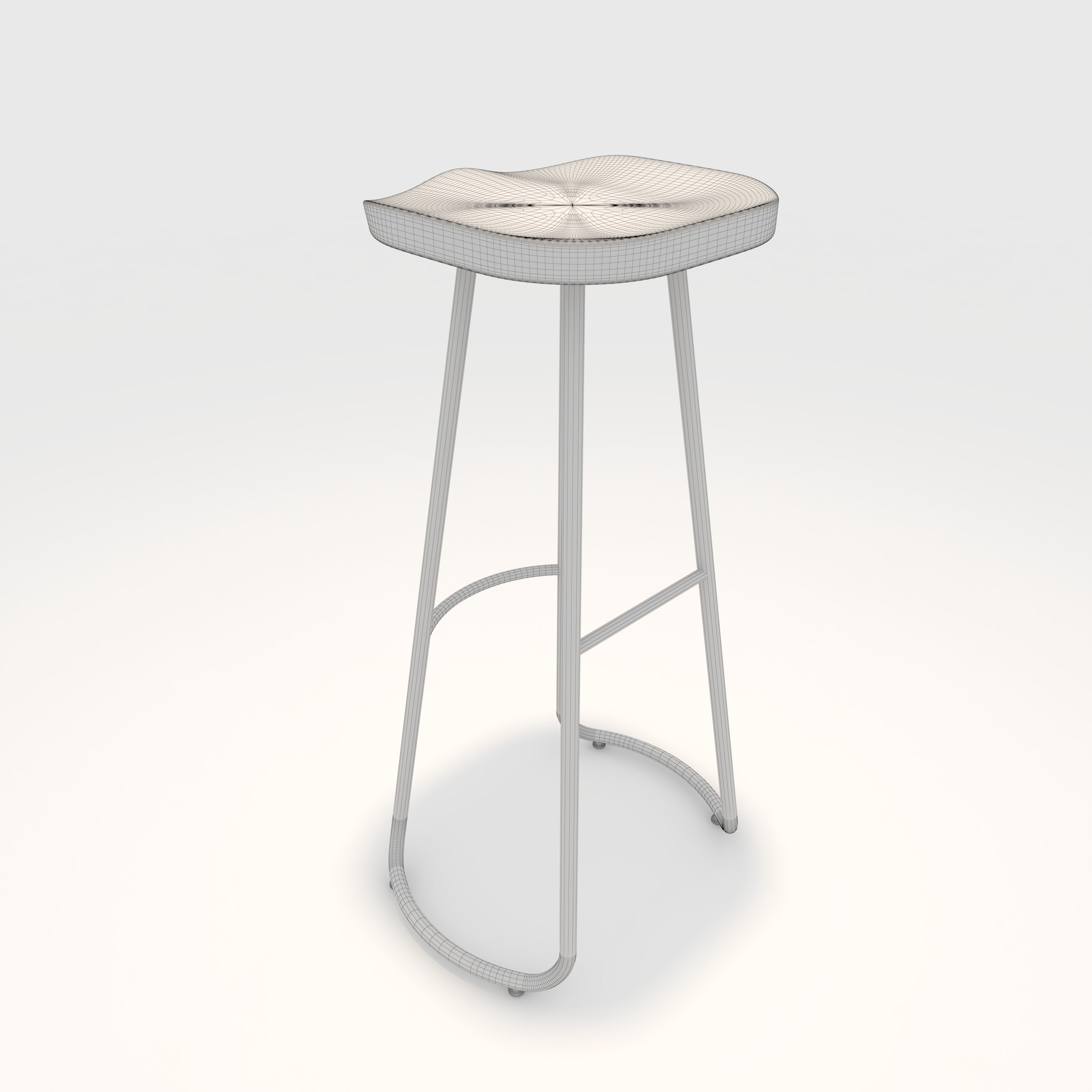 Bar Stool 8 3D model_5