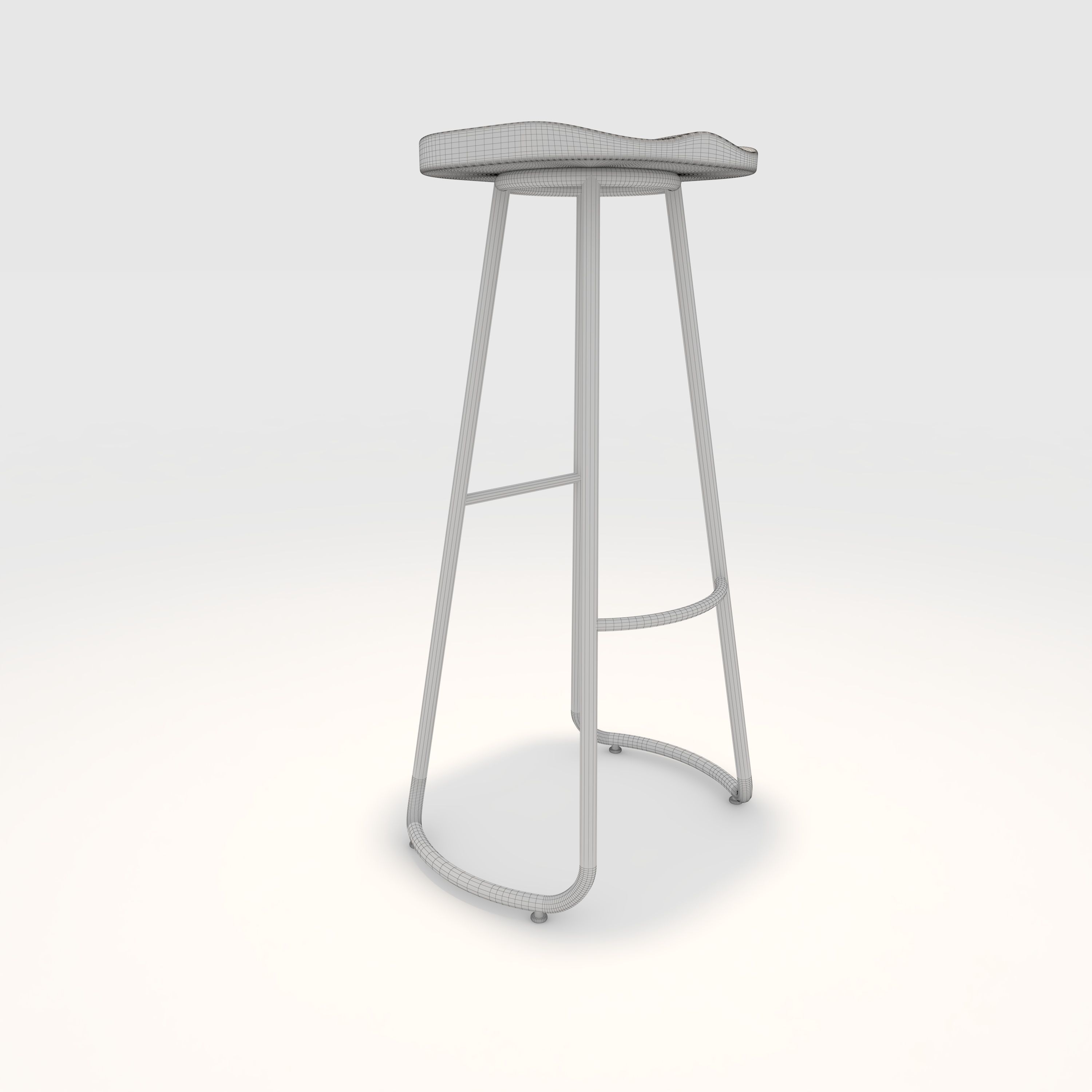 Bar Stool 8 3D model_7