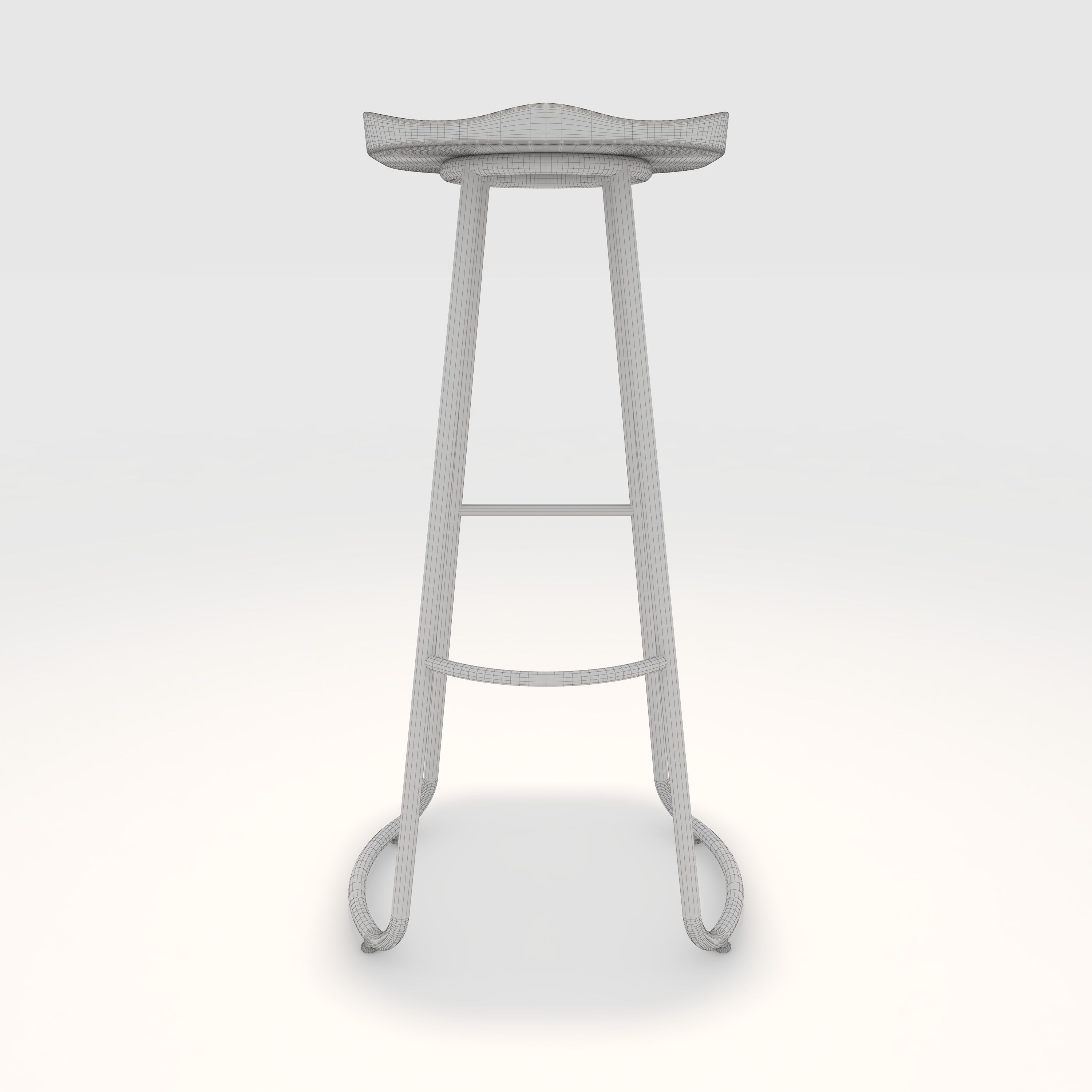 Bar Stool 8 3D model_9
