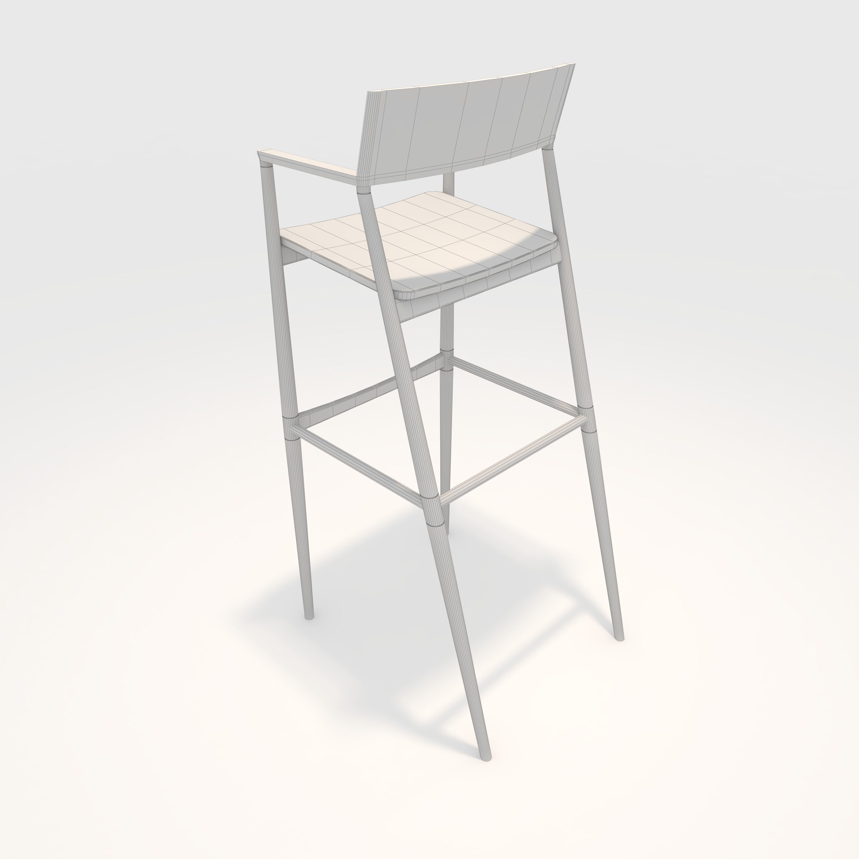 Bar Stool 9 3D model_5