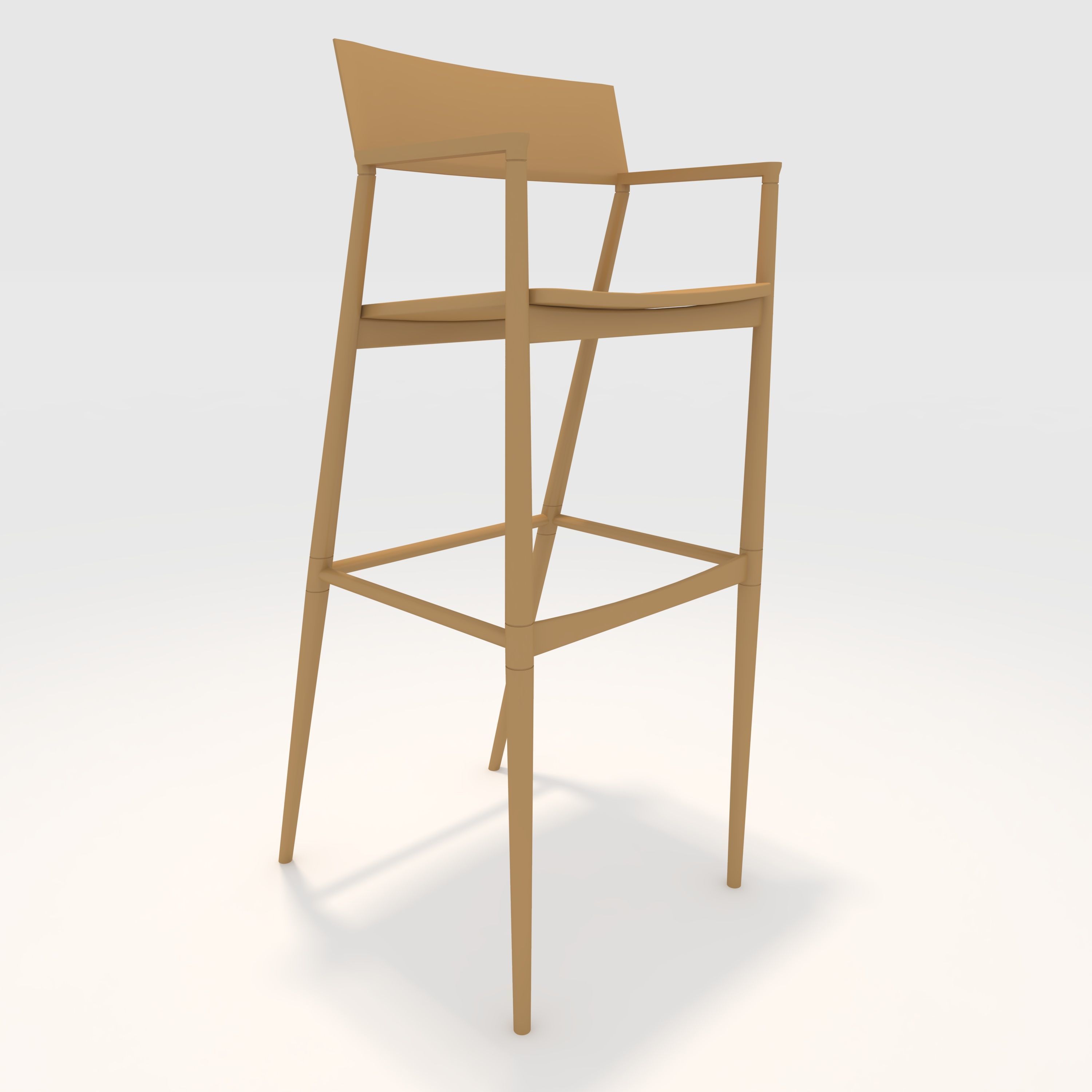 Bar Stool 9 3D model_6