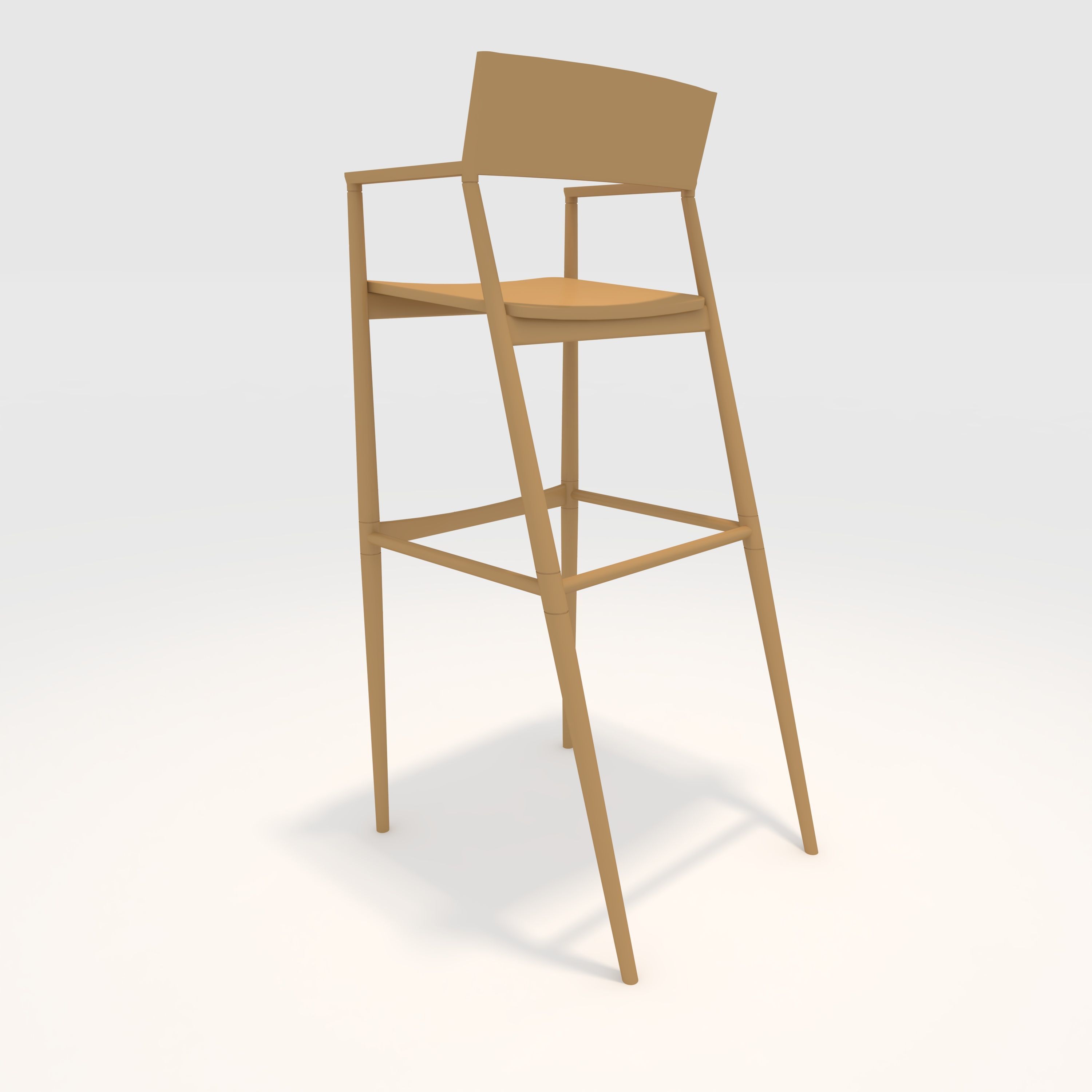 Bar Stool 9 3D model_10