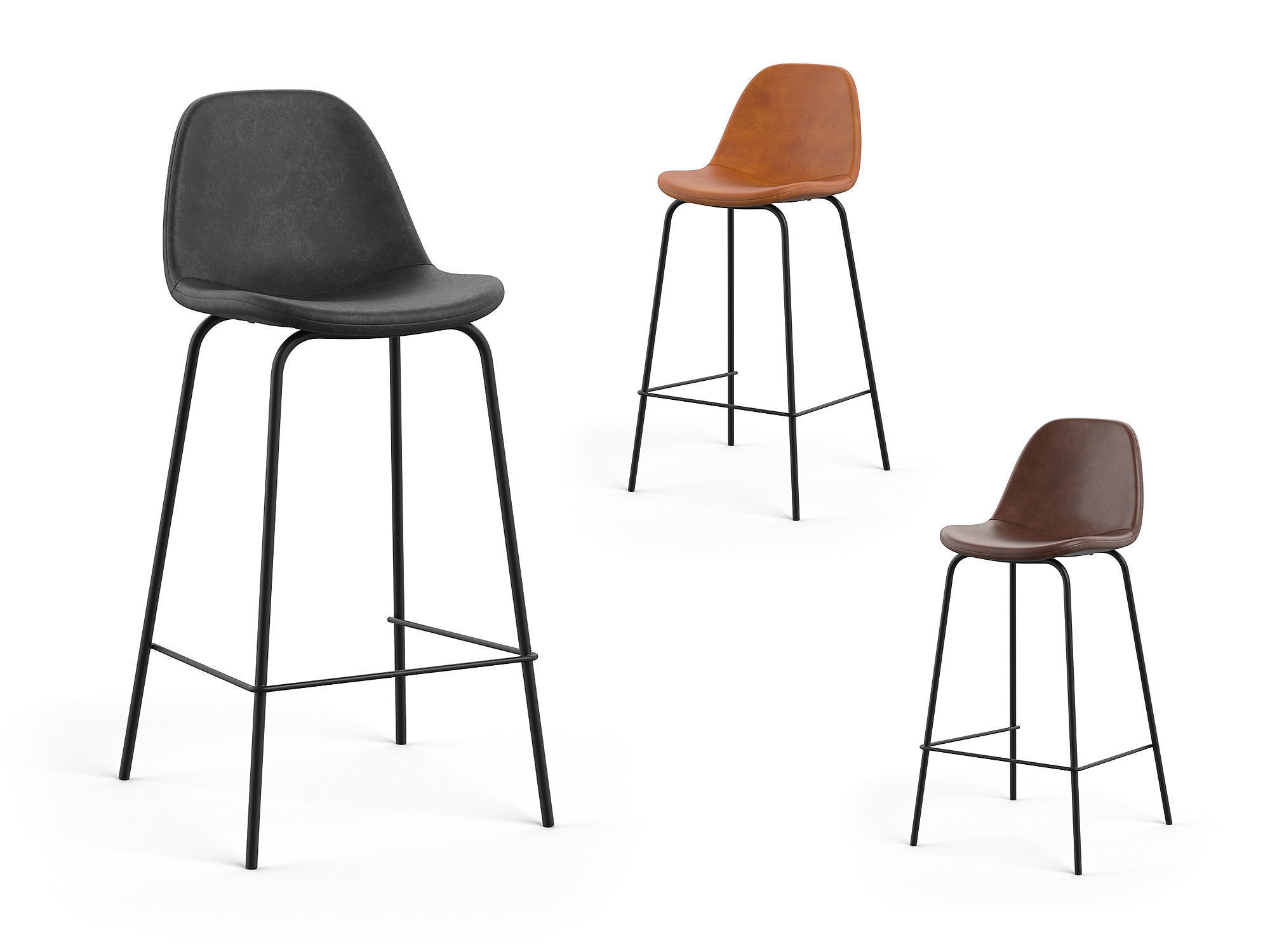 Henrik Barchair 65cm RendezVousDeco 3D model_1