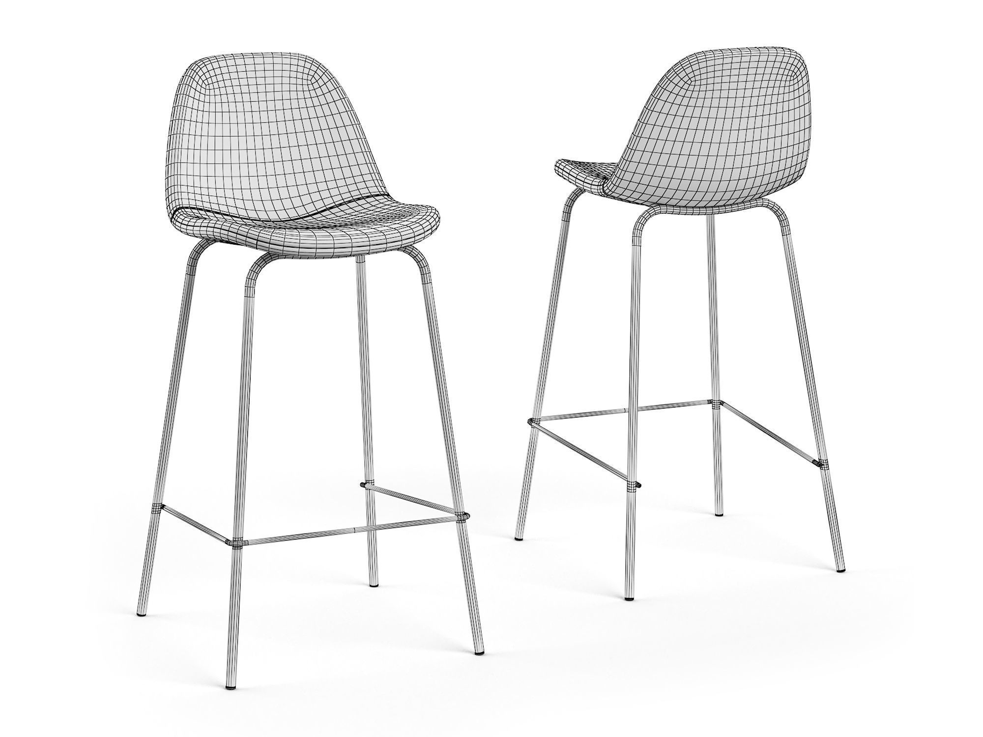 Henrik Barchair 65cm RendezVousDeco 3D model_5