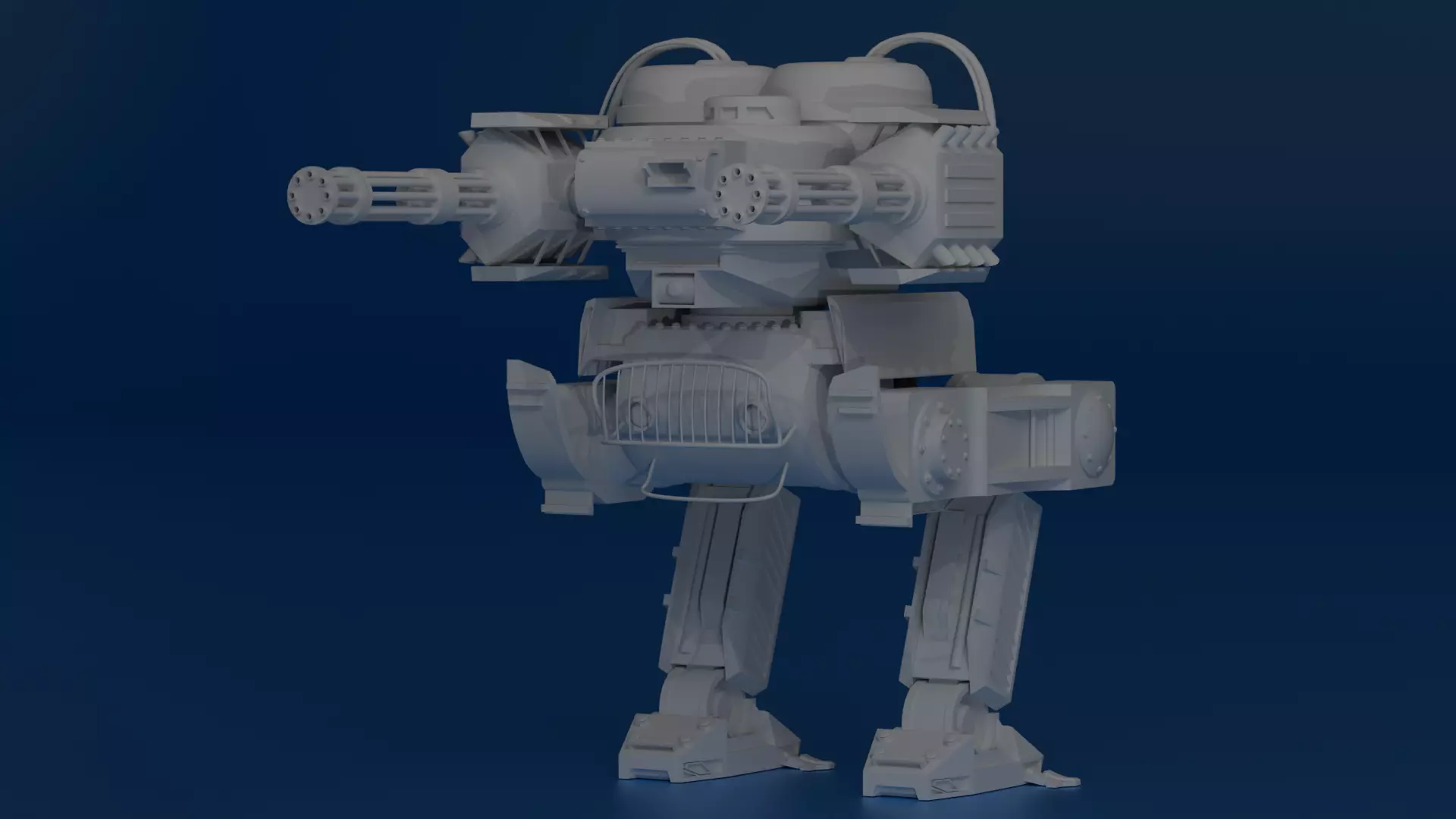 Robotic War Mech 3D model_0