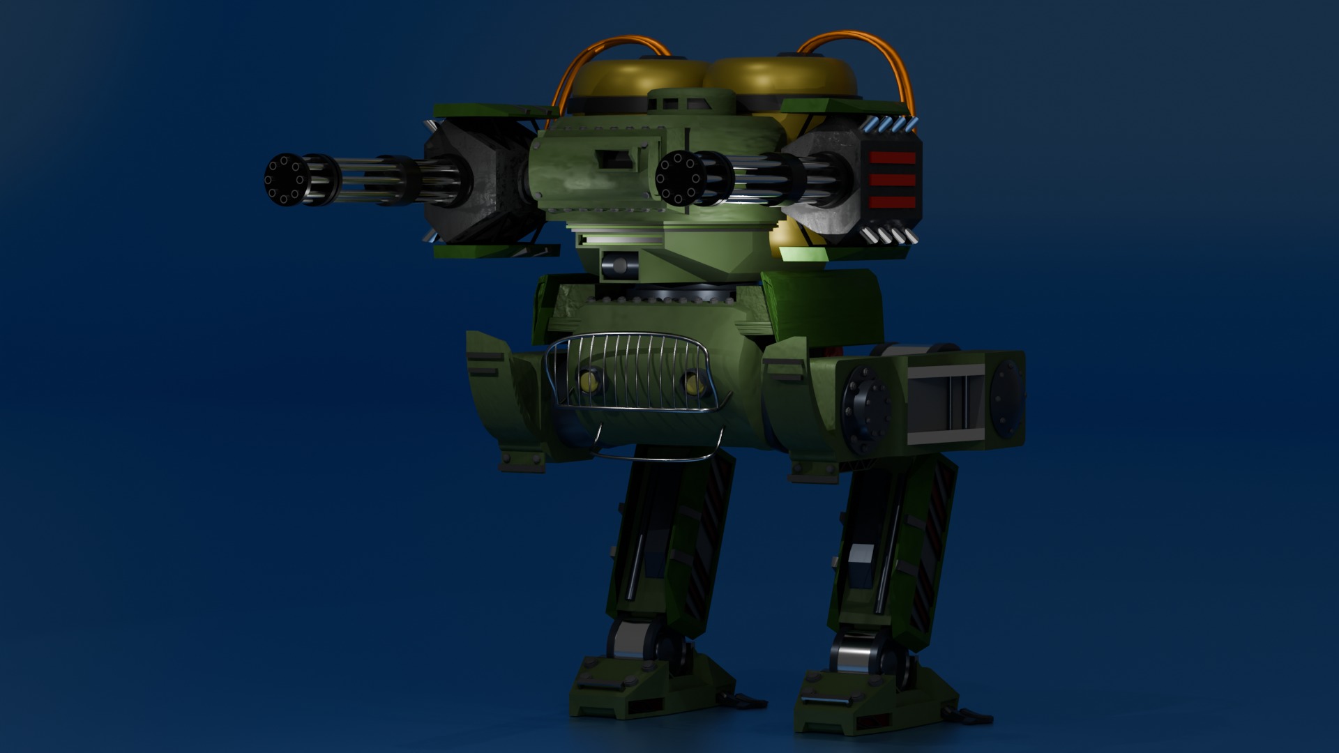 Robotic War Mech 3D model_1
