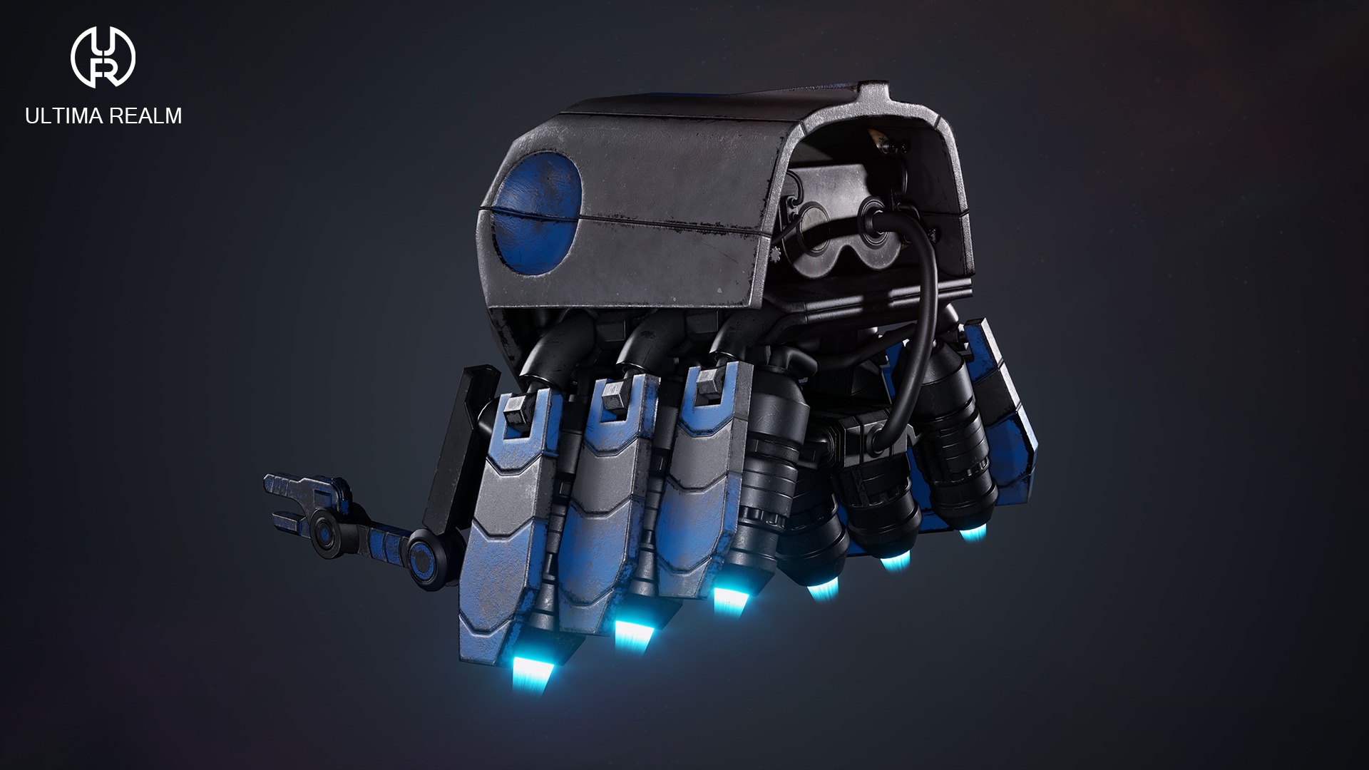 Drone Selector Low-poly 3D model_10