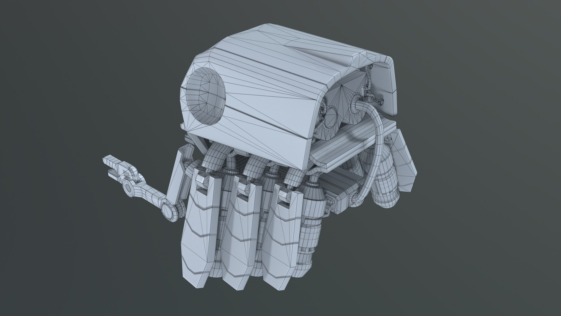 Drone Selector Low-poly 3D model_16