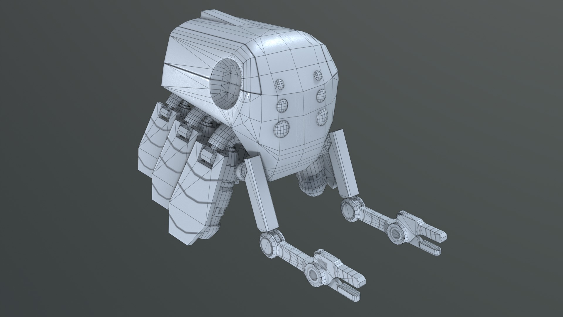 Drone Selector Low-poly 3D model_14