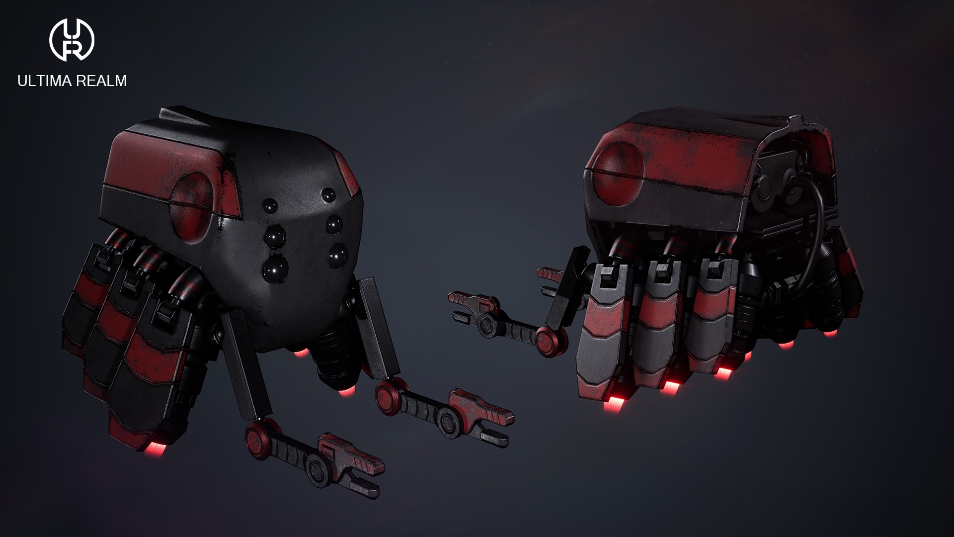 Drone Selector Low-poly 3D model_12