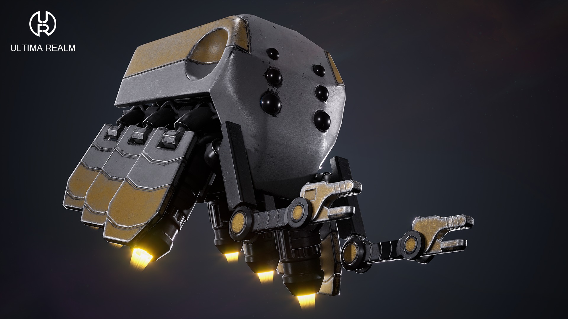 Drone Selector Low-poly 3D model_6