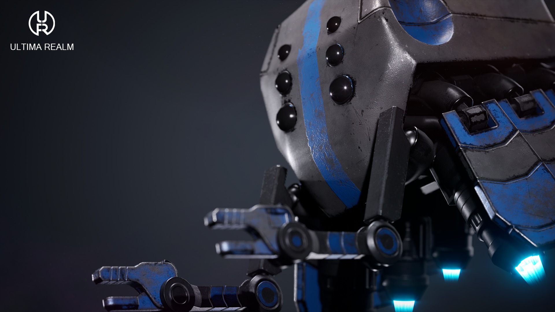 Drone Selector Low-poly 3D model_7