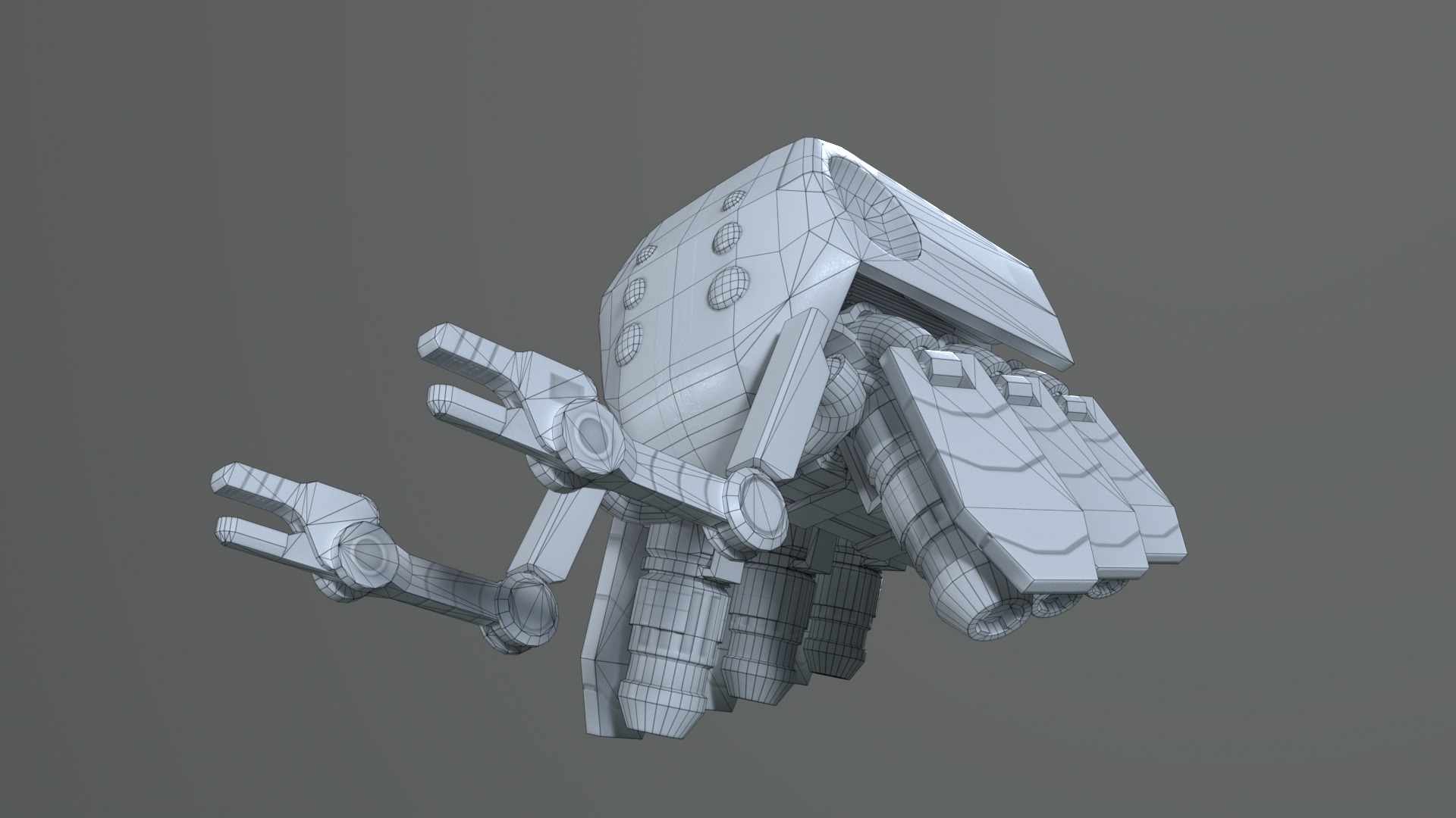 Drone Selector Low-poly 3D model_17