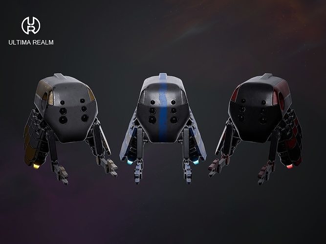 Drone Selector Low-poly 3D model