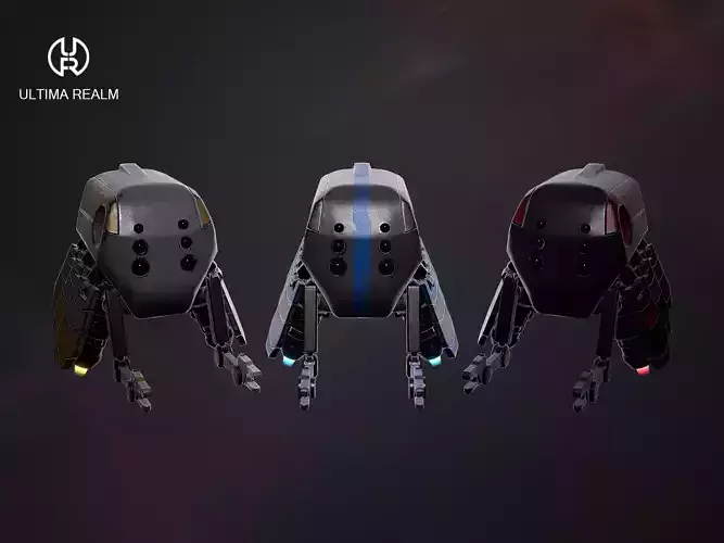 Drone Selector Low-poly 3D model